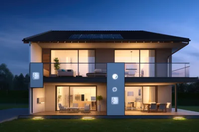 Modern Two Story House With Smart Home Technology