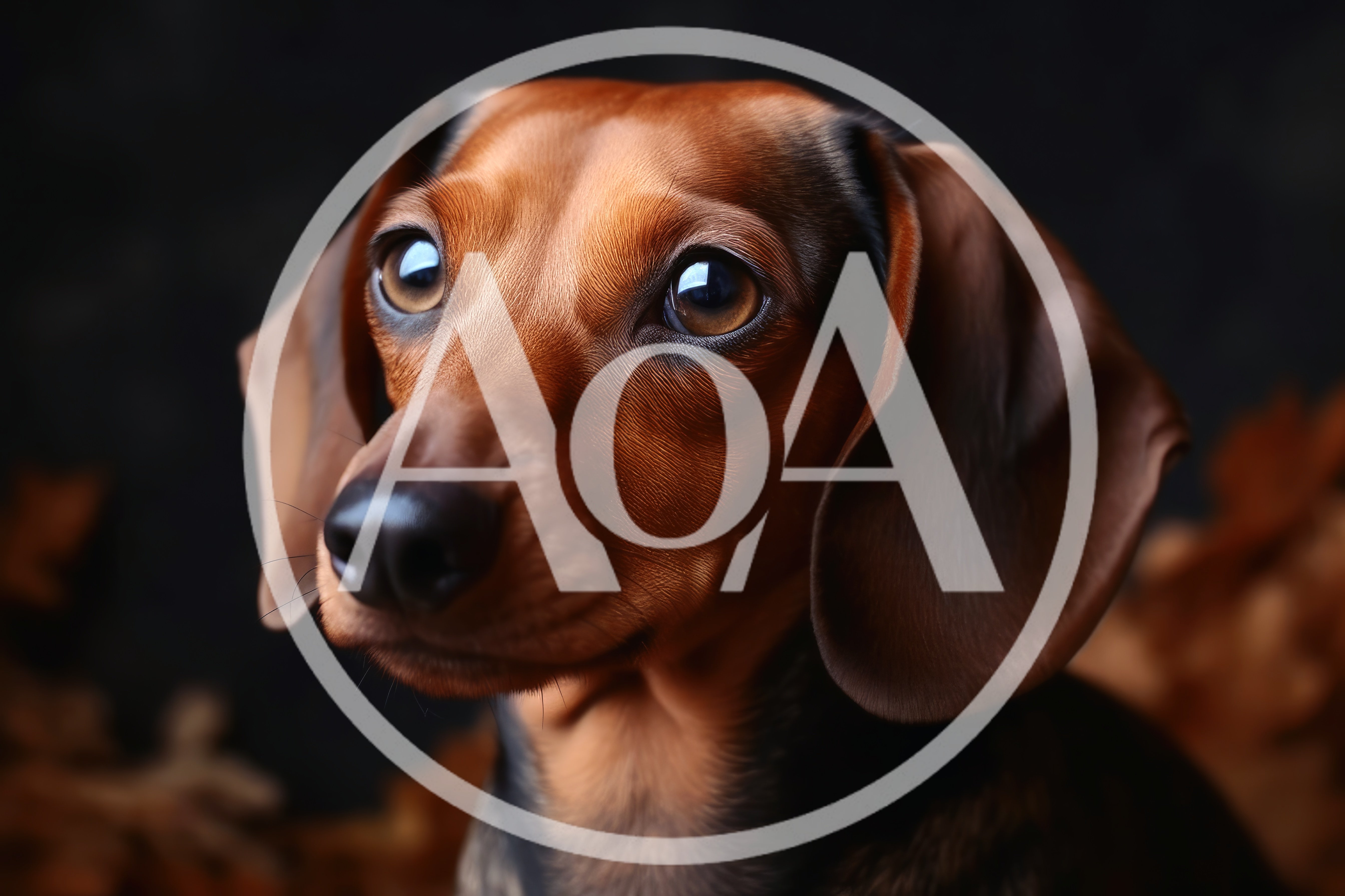 Portrait Of A Brown Dachshund Dog