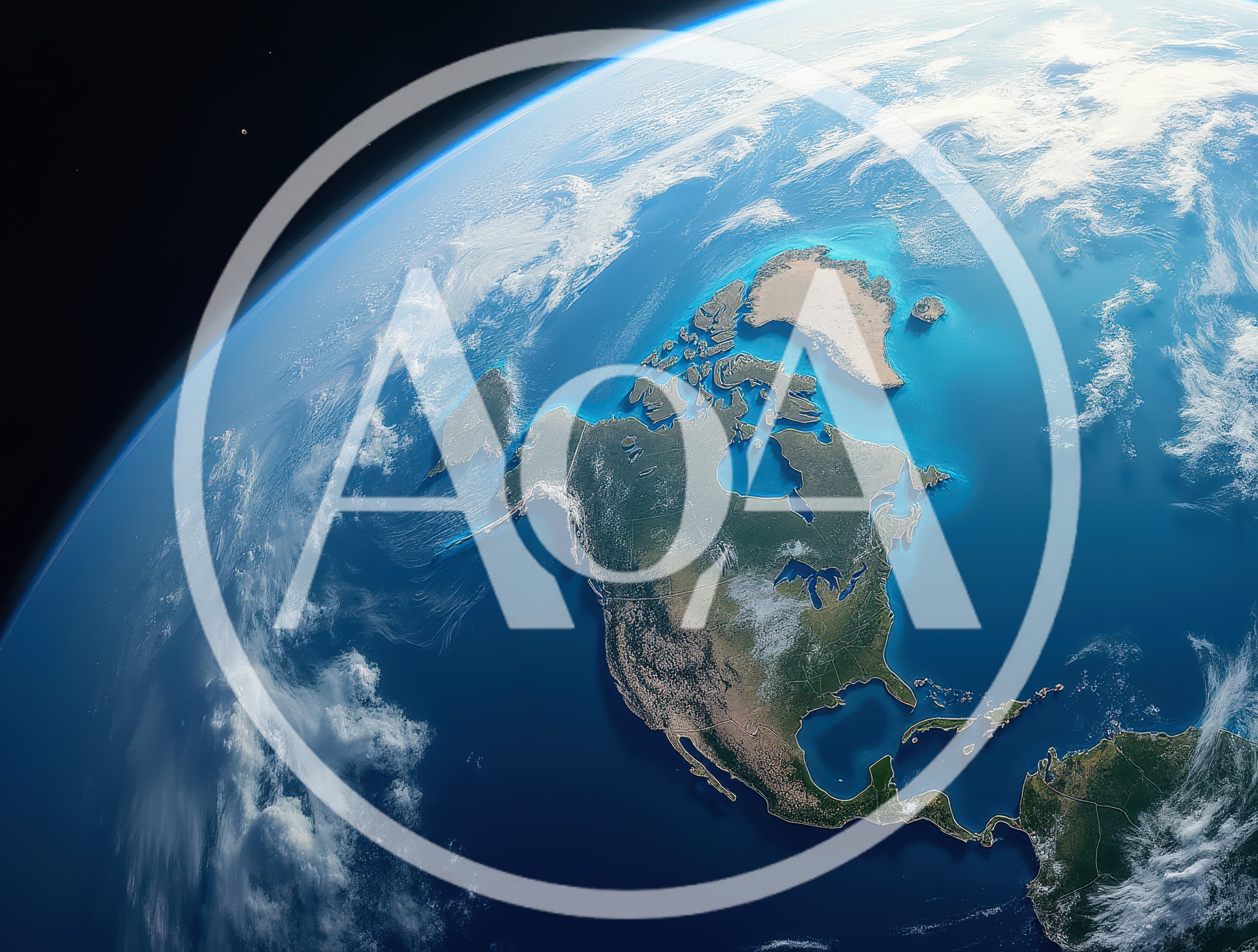 Satellite View Of North America From Space