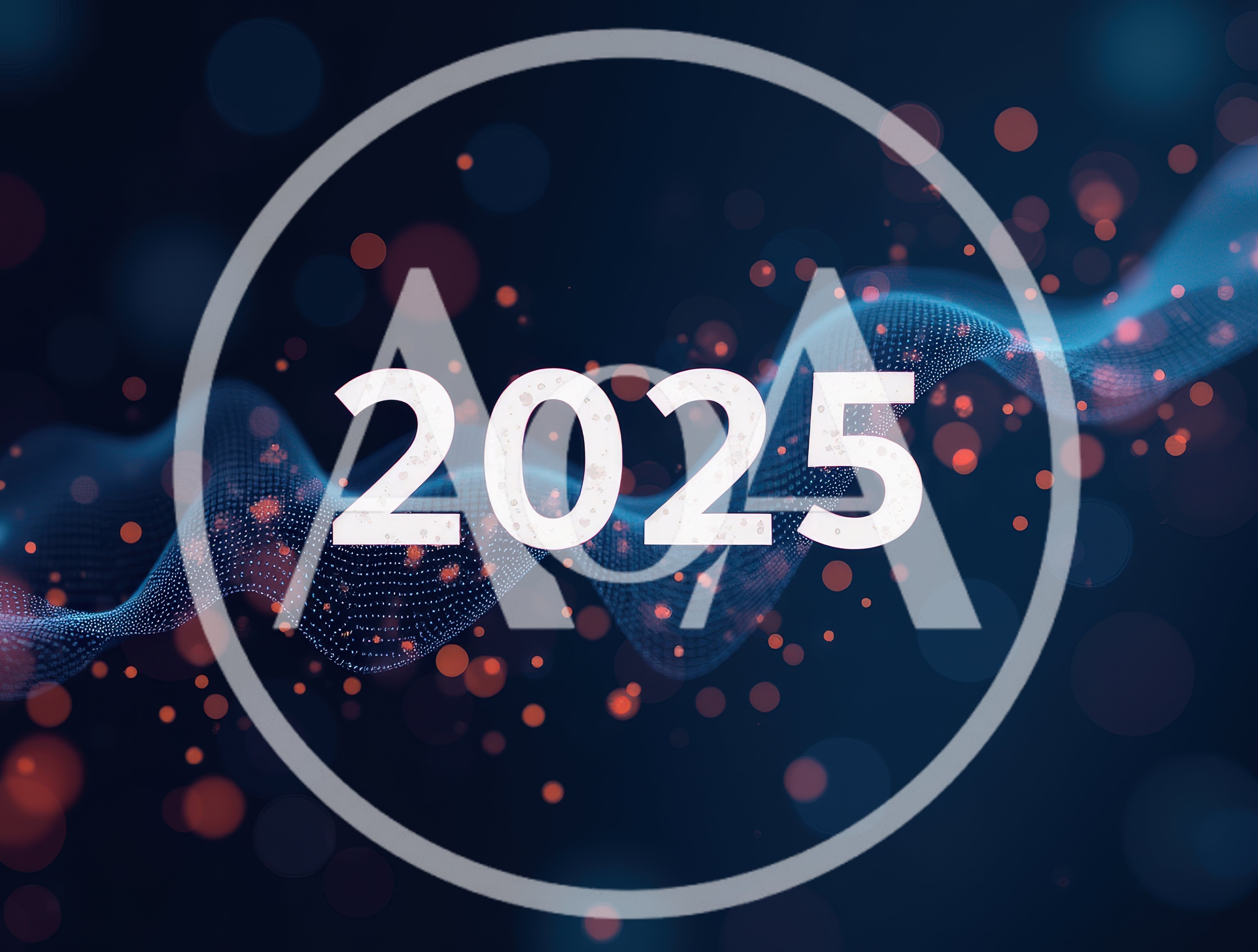 2025 New Year Celebration Digital Abstract Background