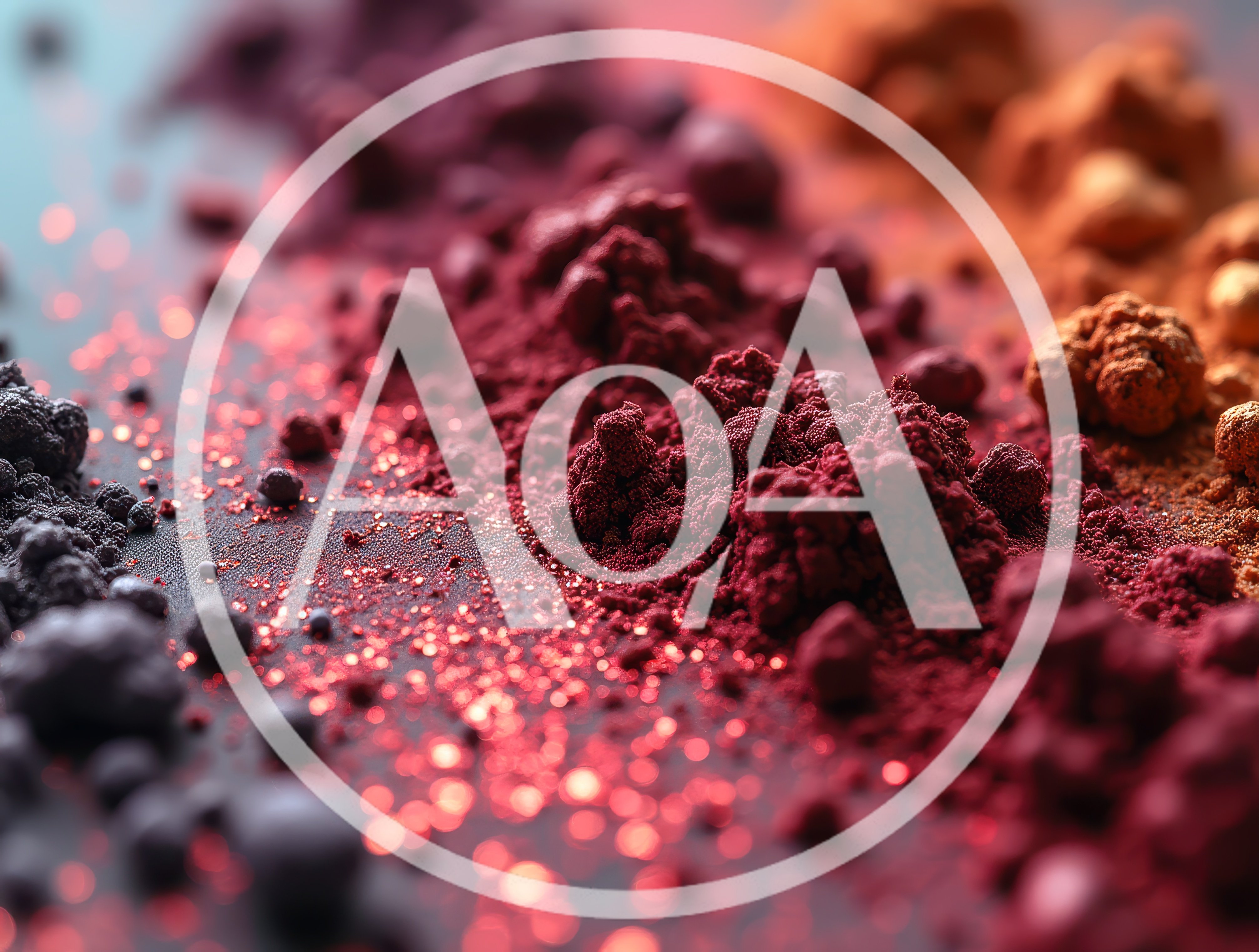Macro View Of Colorful Cosmetic Pigment Powder