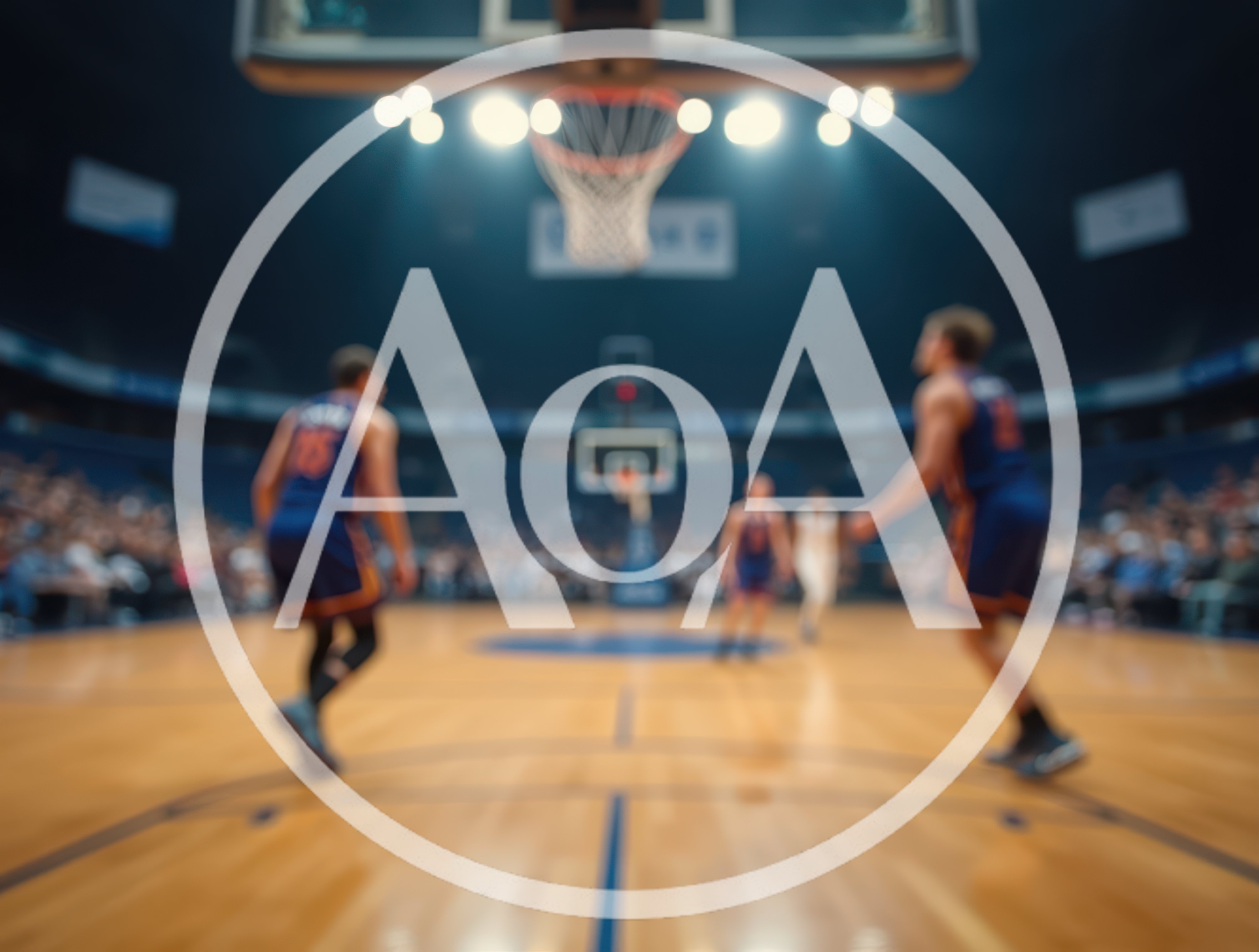 Professional Basketball Players During A Competitive Game