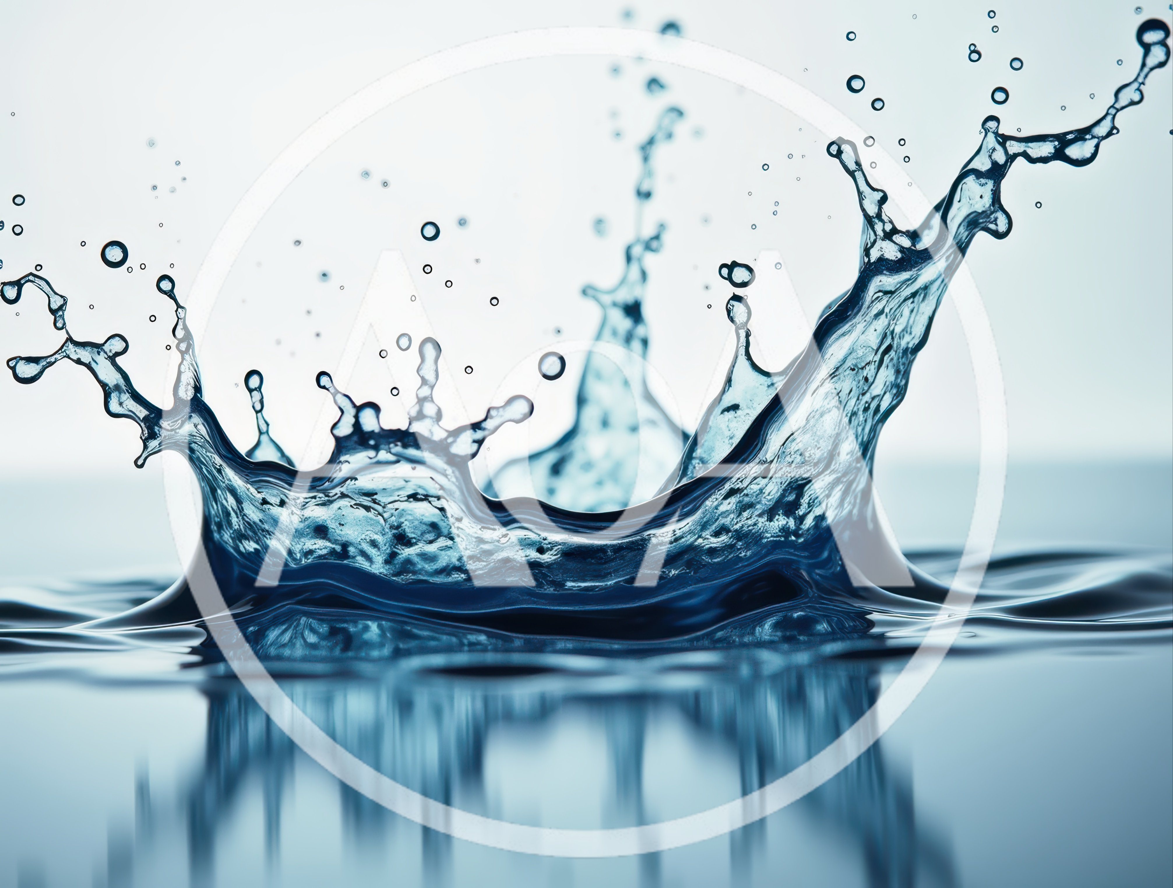 Dynamic Water Splash Crown With Droplets