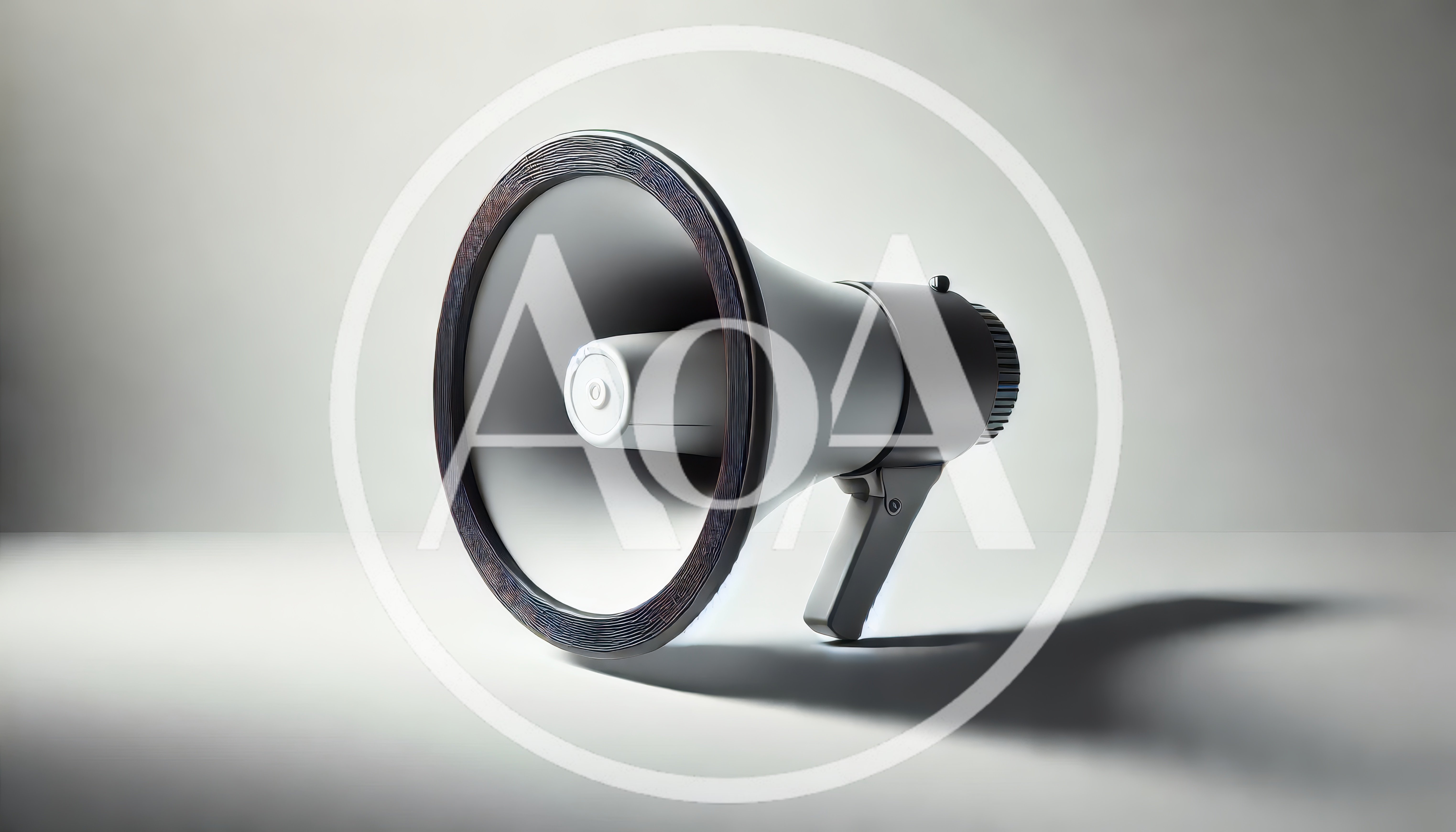 Studio Shot Of A Modern Megaphone