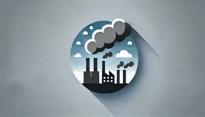 Flat Vector Illustration Of Industrial Factory With Smoke
