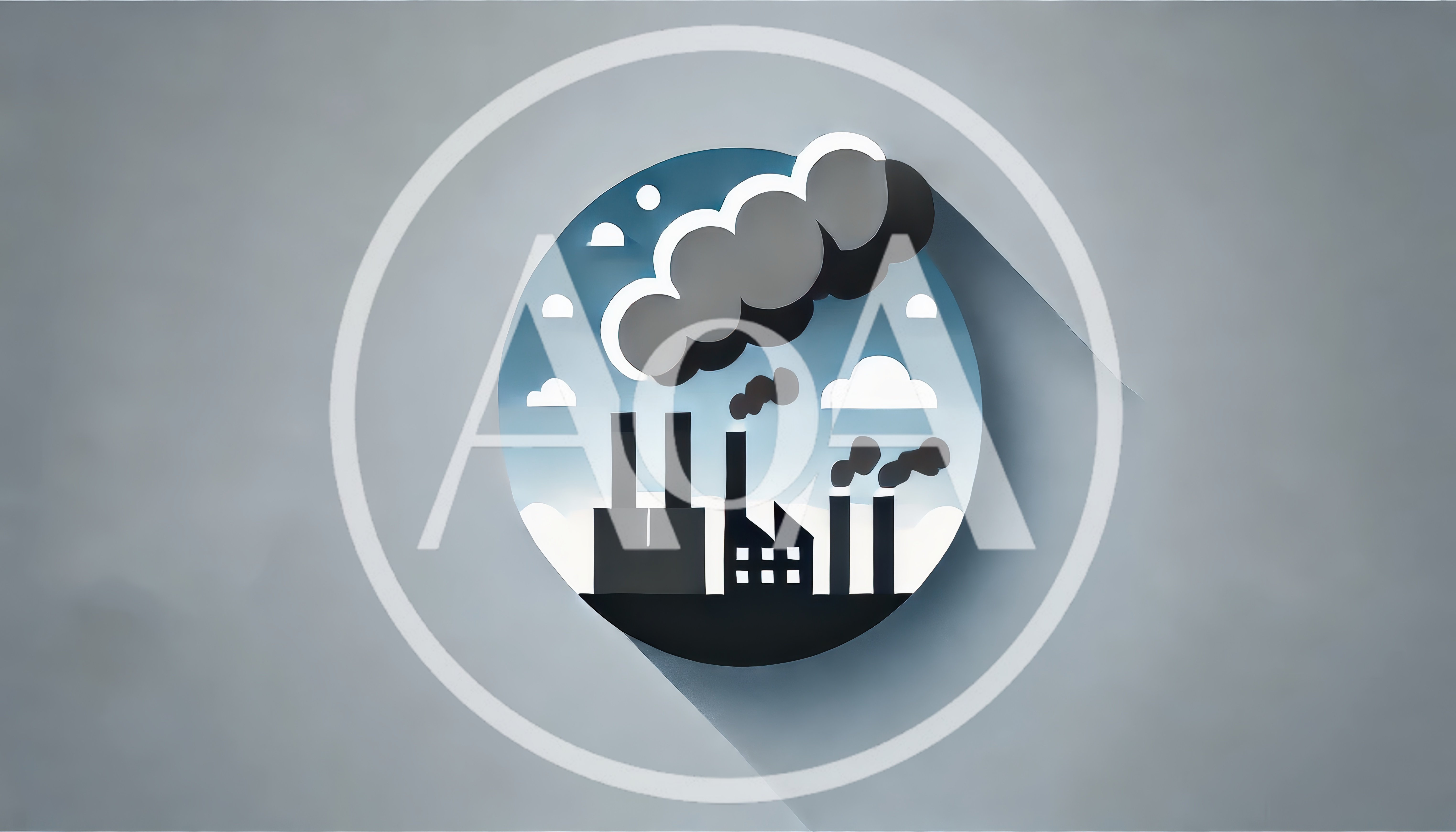 Flat Vector Illustration Of Industrial Factory With Smoke