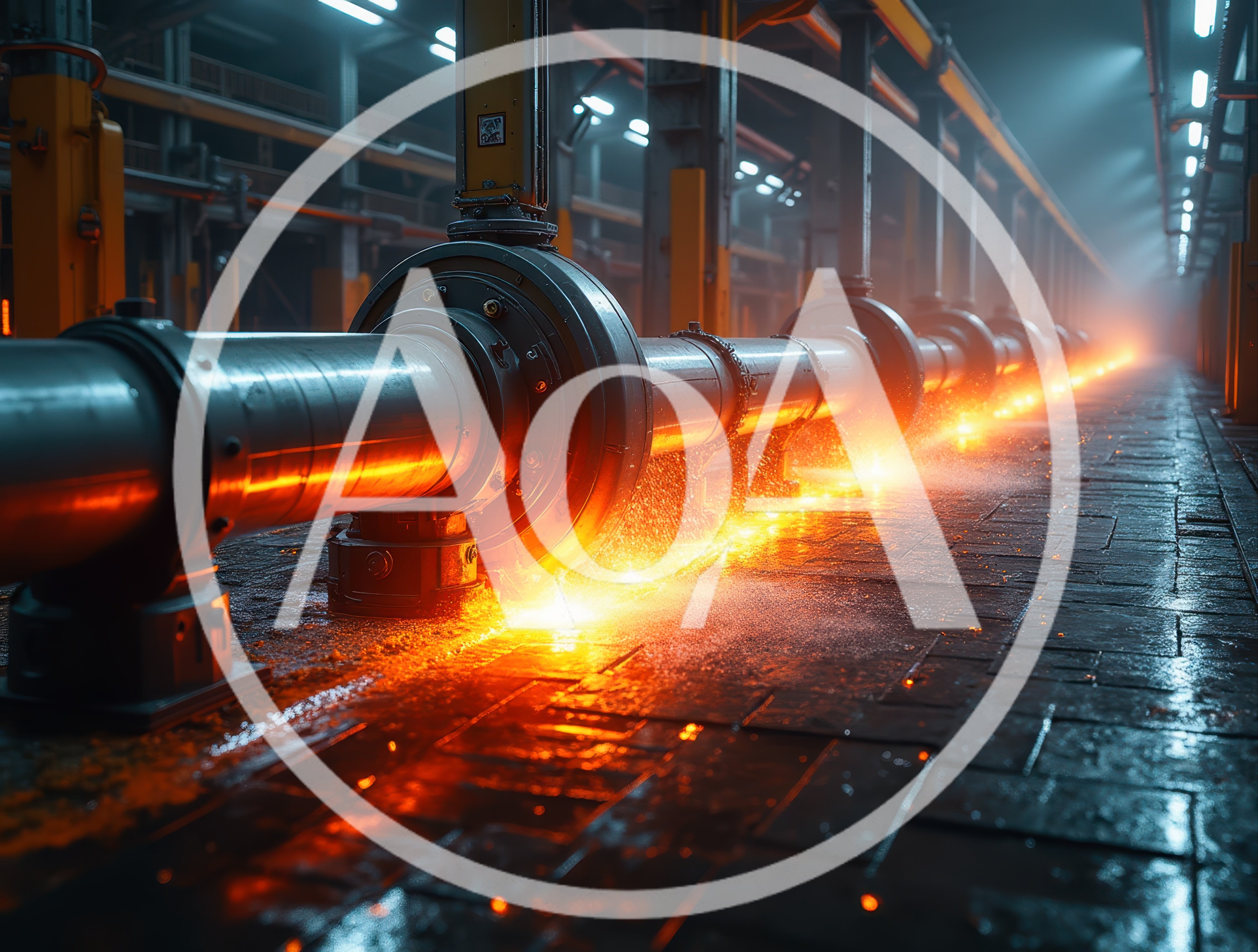 Industrial Steel Pipe Manufacturing Process In Factory
