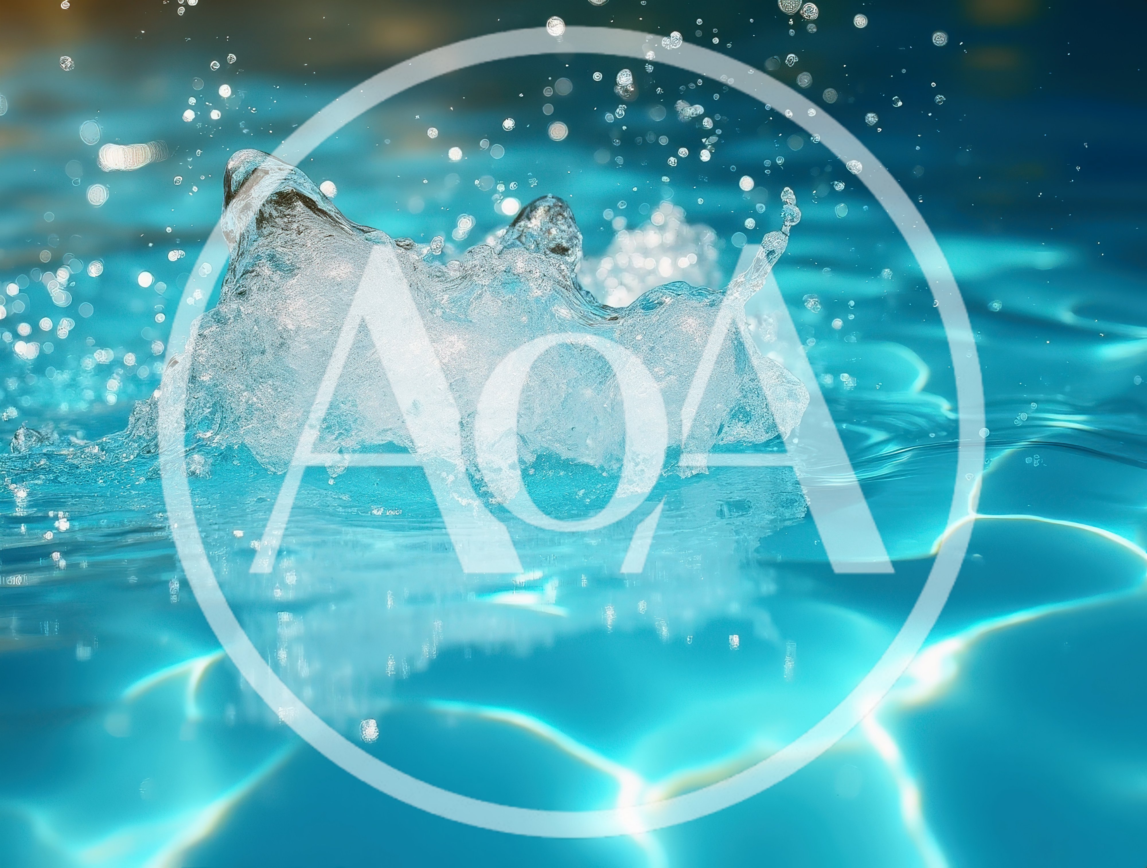 Water Splash In A Swimming Pool