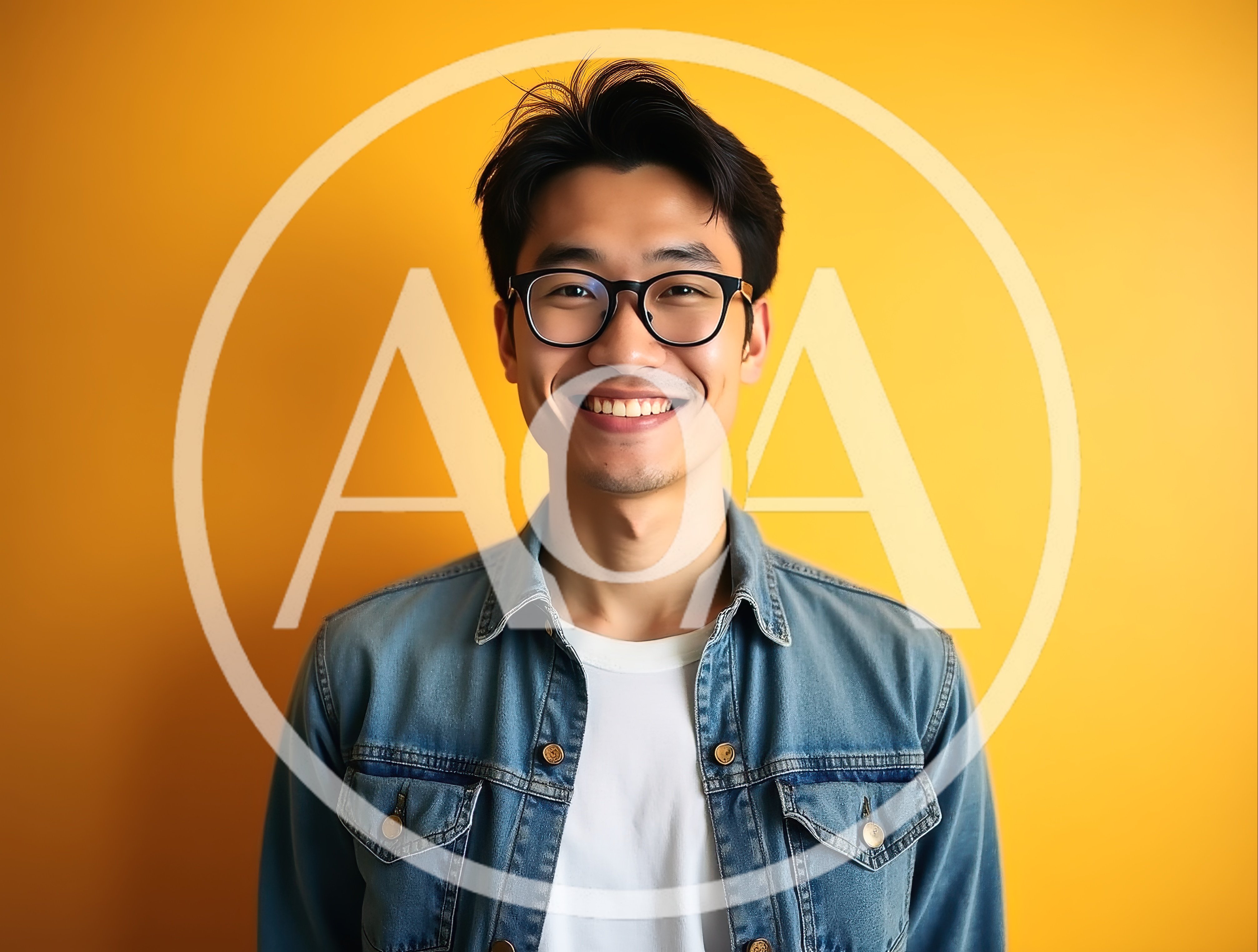 Portrait Of A Smiling Young Asian Man