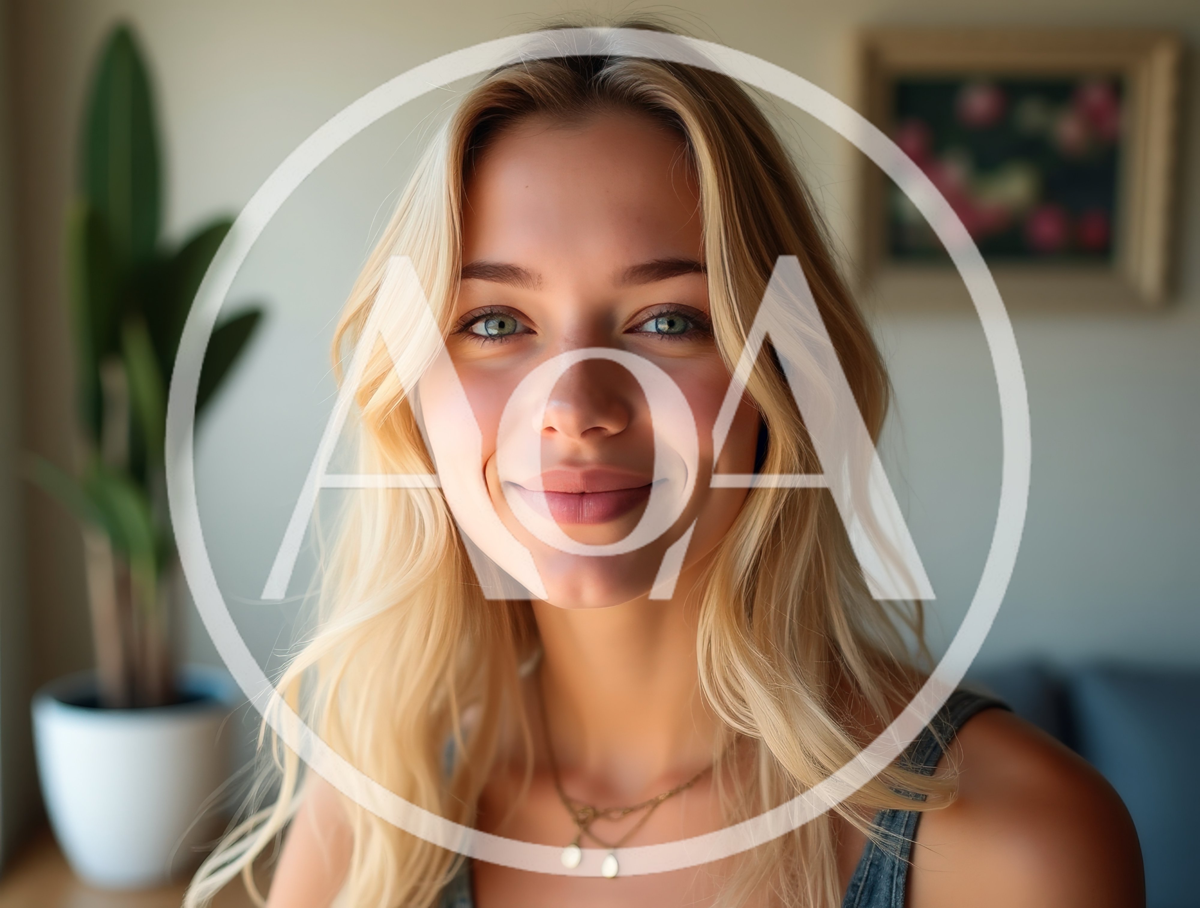 Portrait Of A Smiling Young Blonde Woman