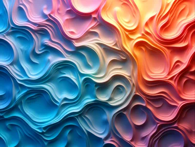 Abstract Fluid Gradient Waves Background