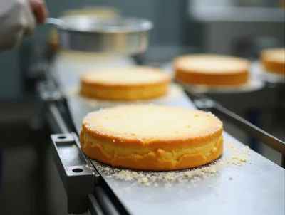 Industrial Cake Production Line With Powder Sifter