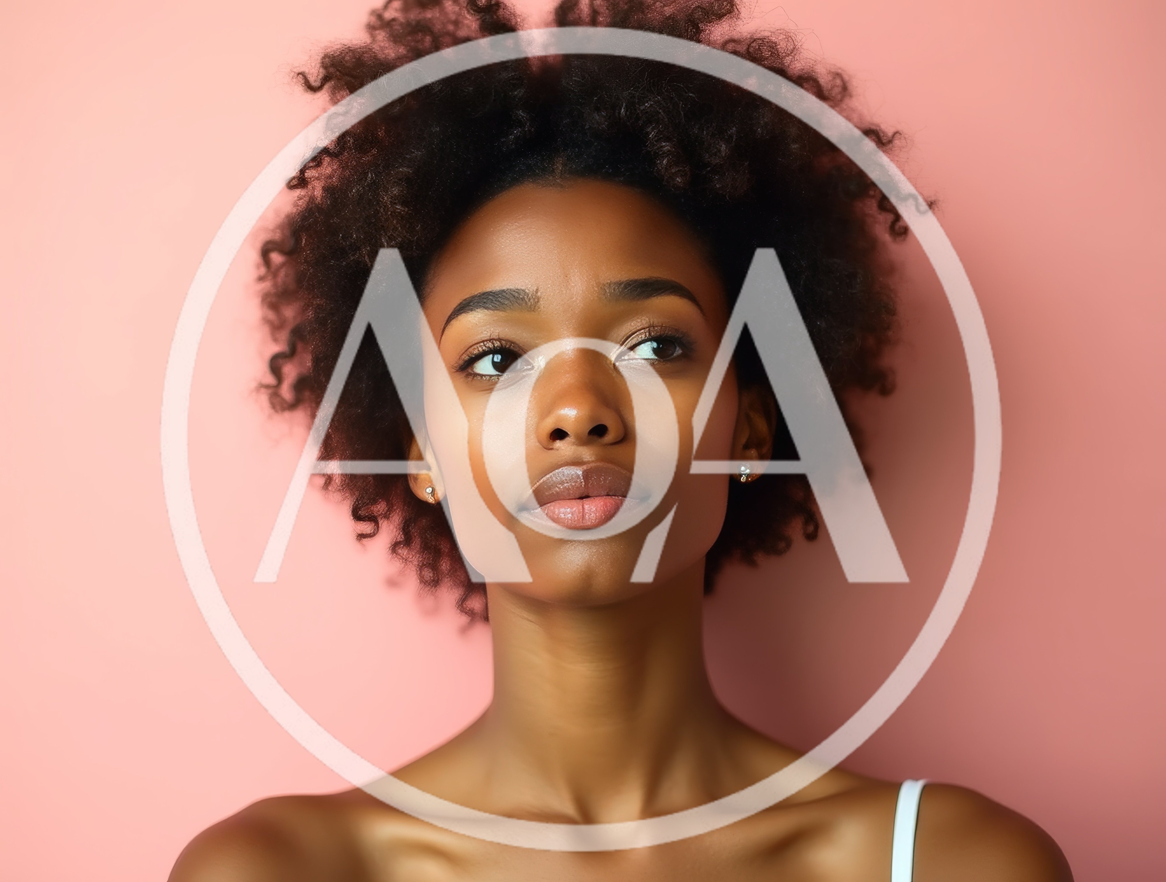 Portrait Of A Young Black Woman With Afro Hair