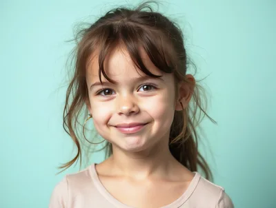 Portrait Of A Smiling Young Girl