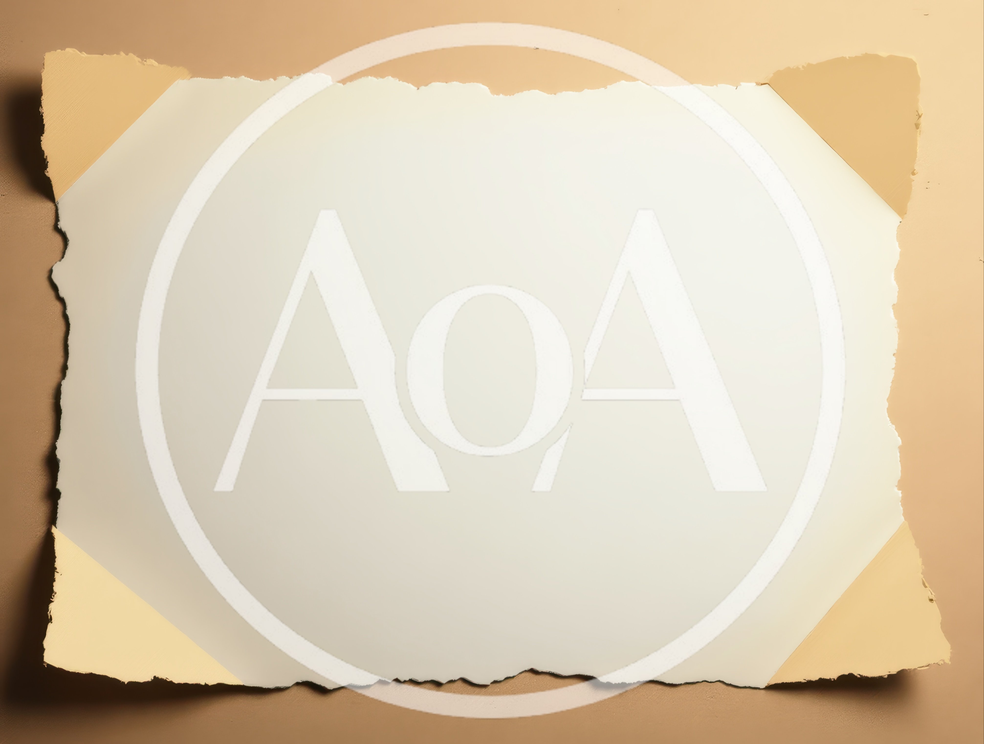 Blank Paper Sheet With Torn Edges On Beige Background