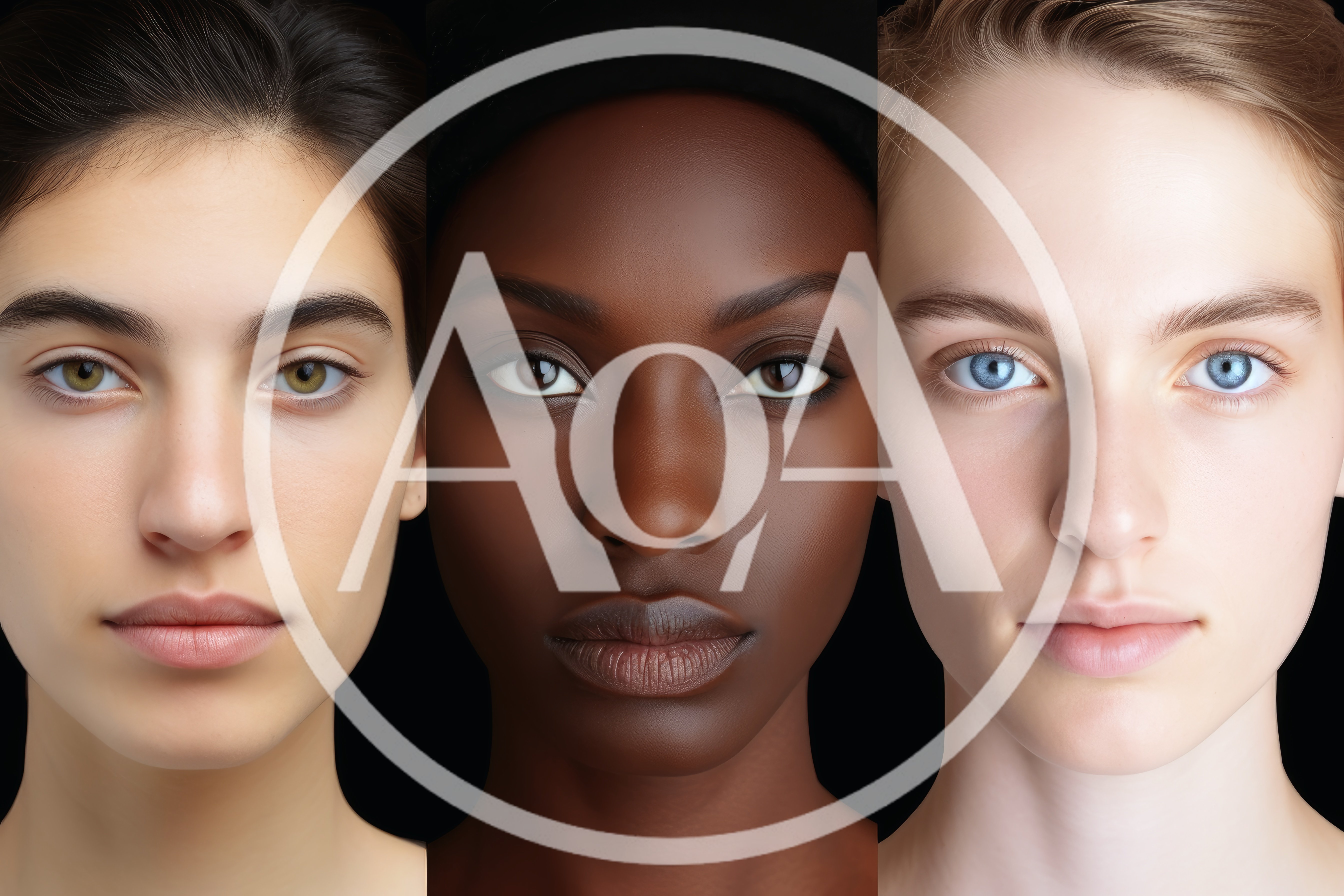 Close Up Portraits Of Three Diverse Women