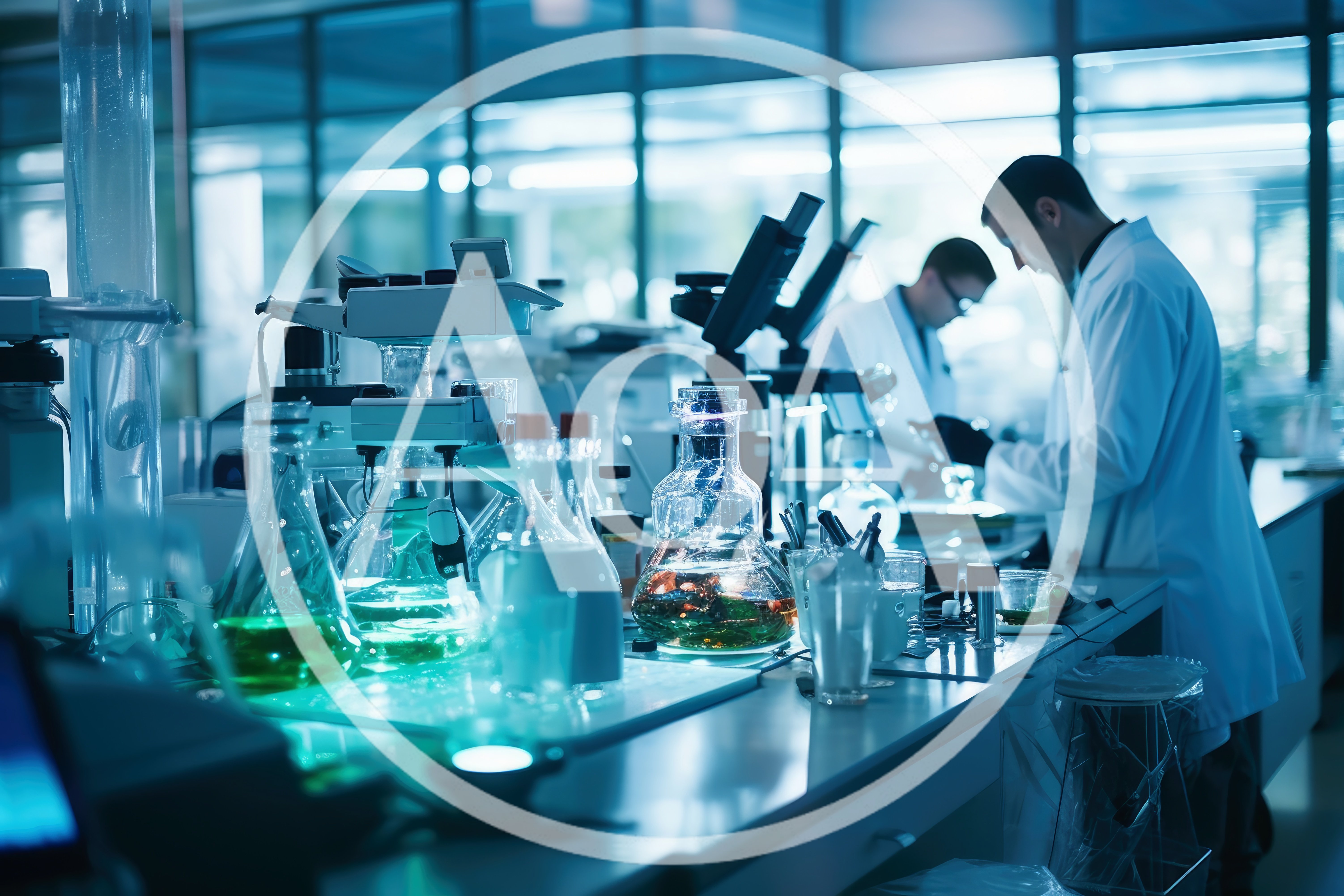 Scientists Conducting Research in a Modern Laboratory