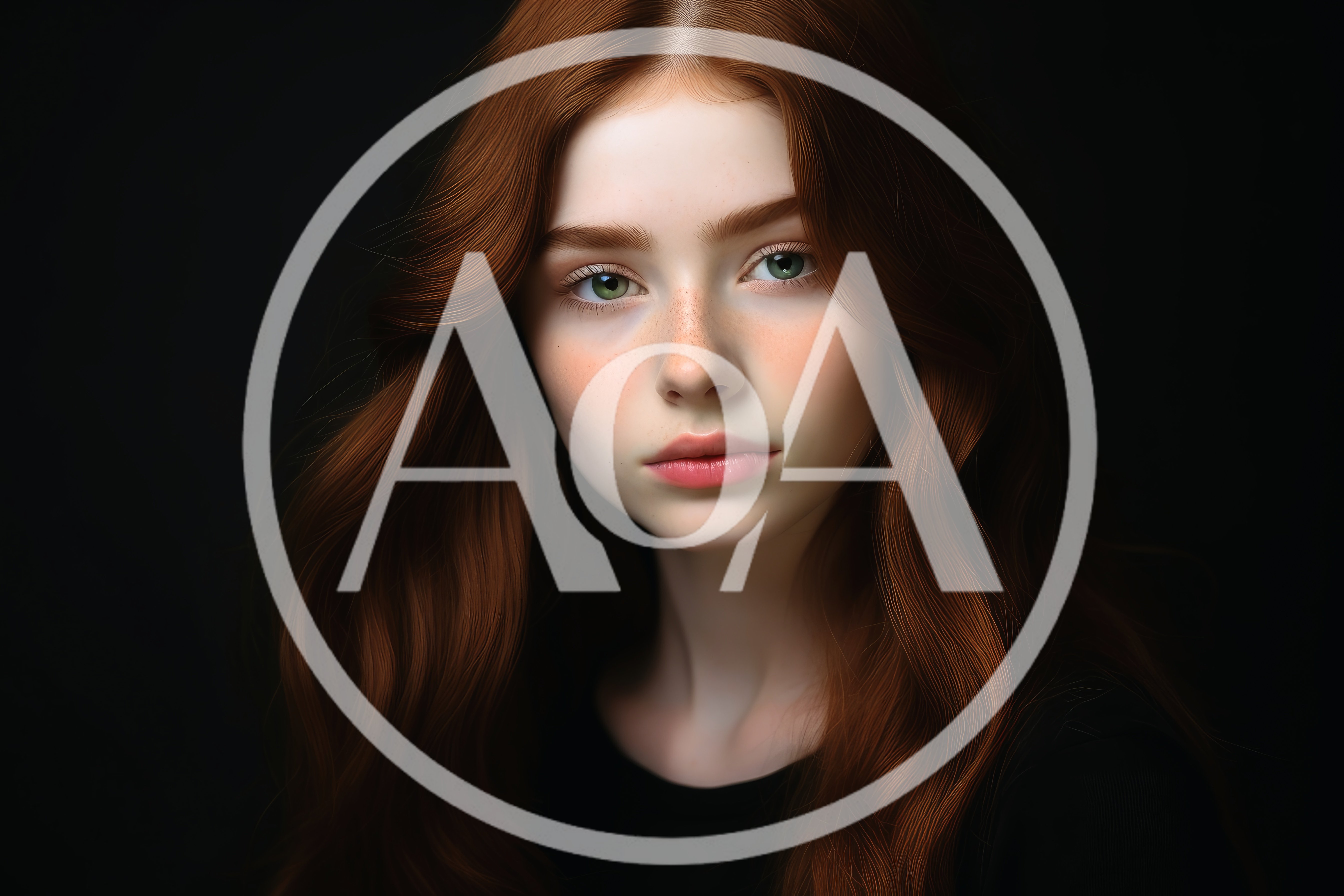 Portrait Of A Young Woman With Red Hair