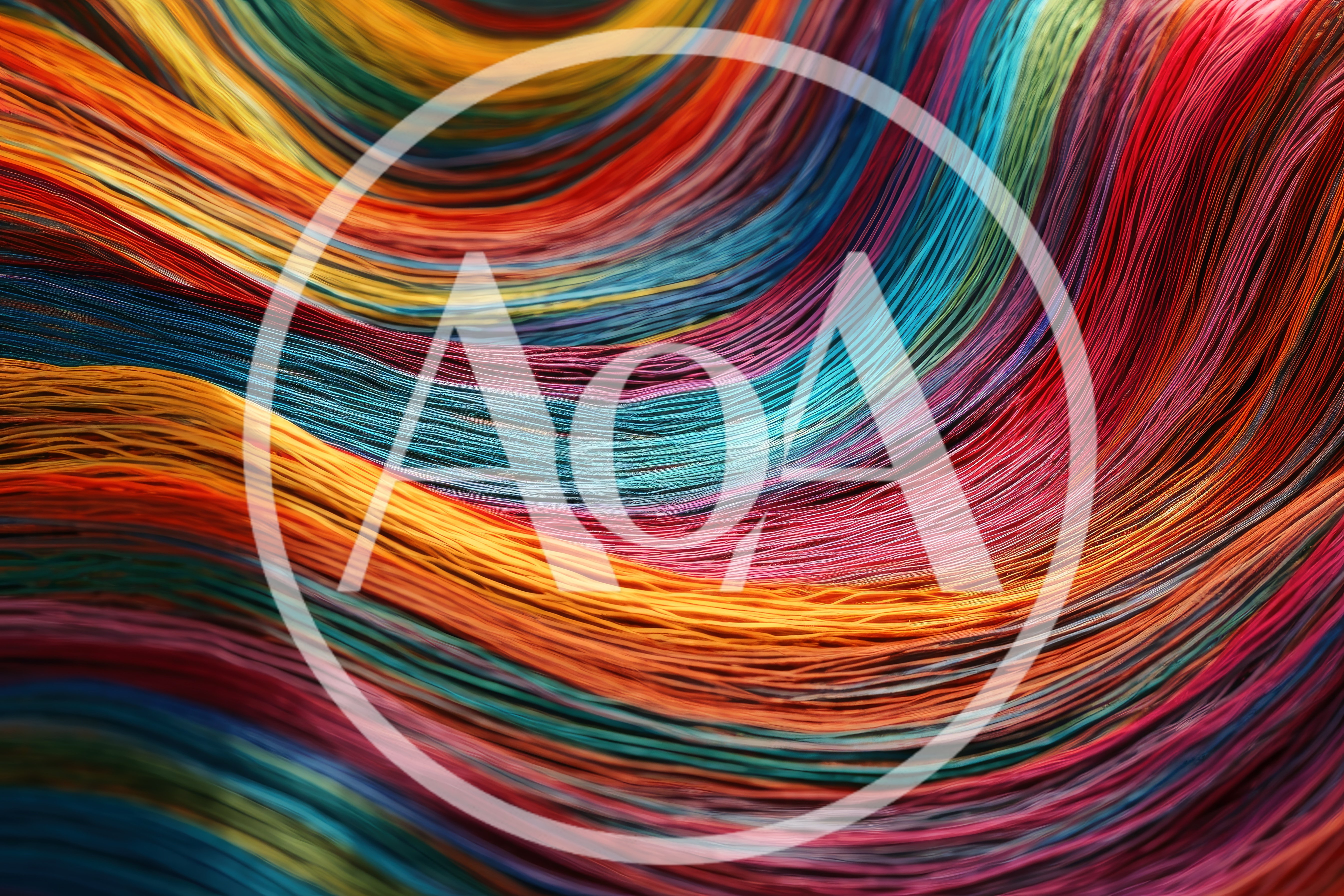 Abstract Flowing Multicolored Fiber Optic Strands