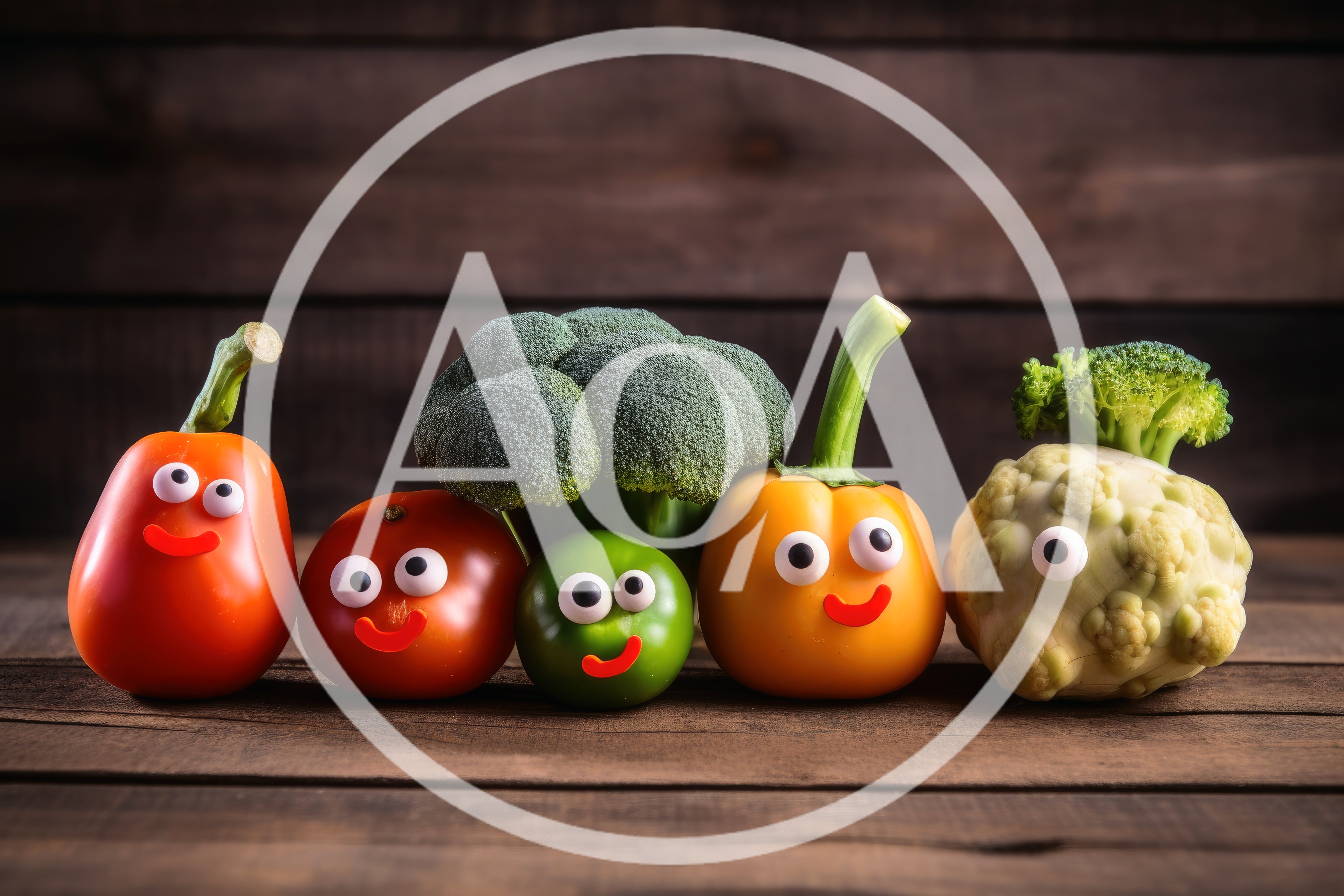 Funny Vegetable Characters With Googly Eyes