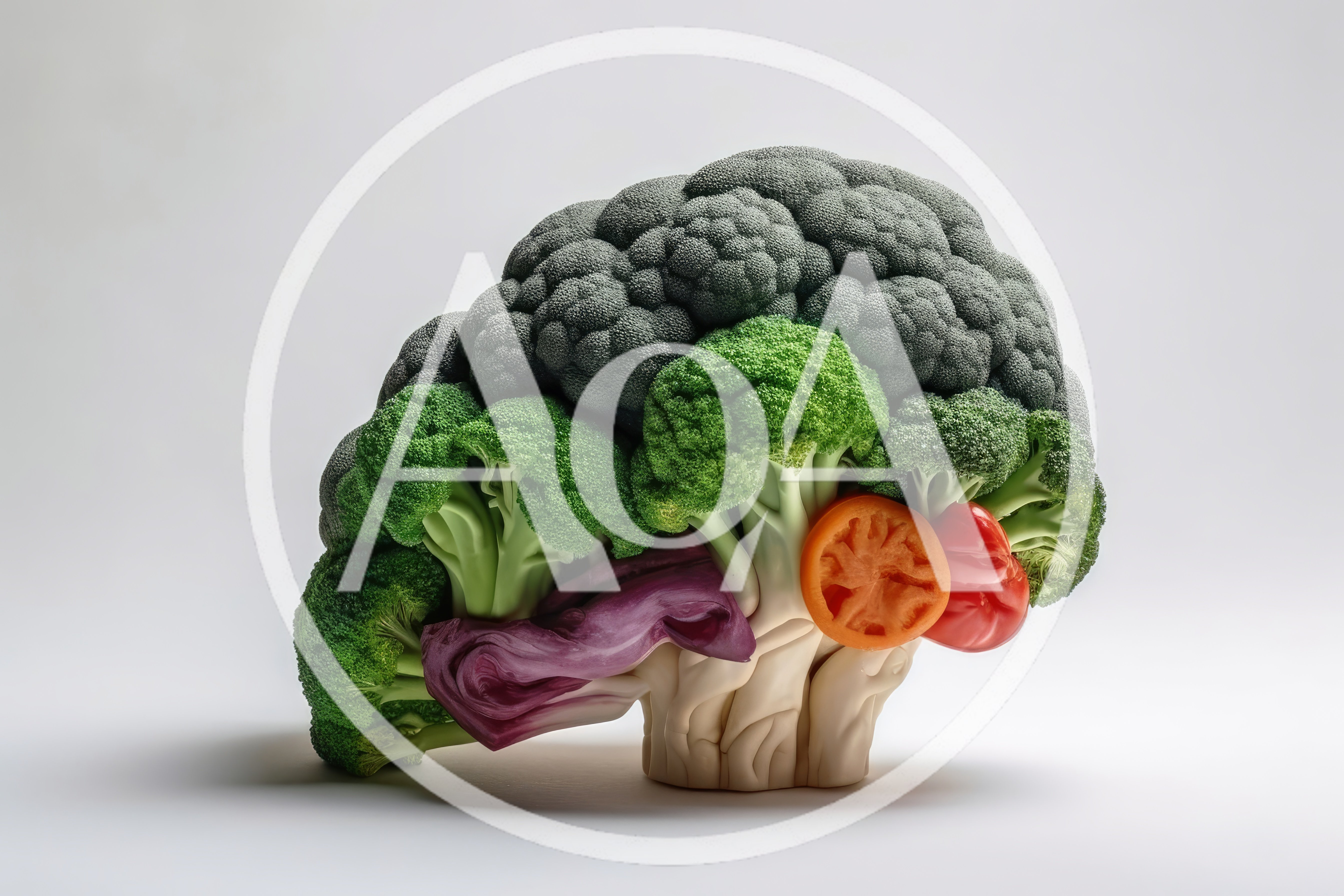 Broccoli Vegetable Brain Concept Art