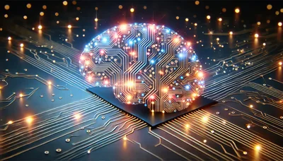 Digital Brain Circuitry On A Computer Processor