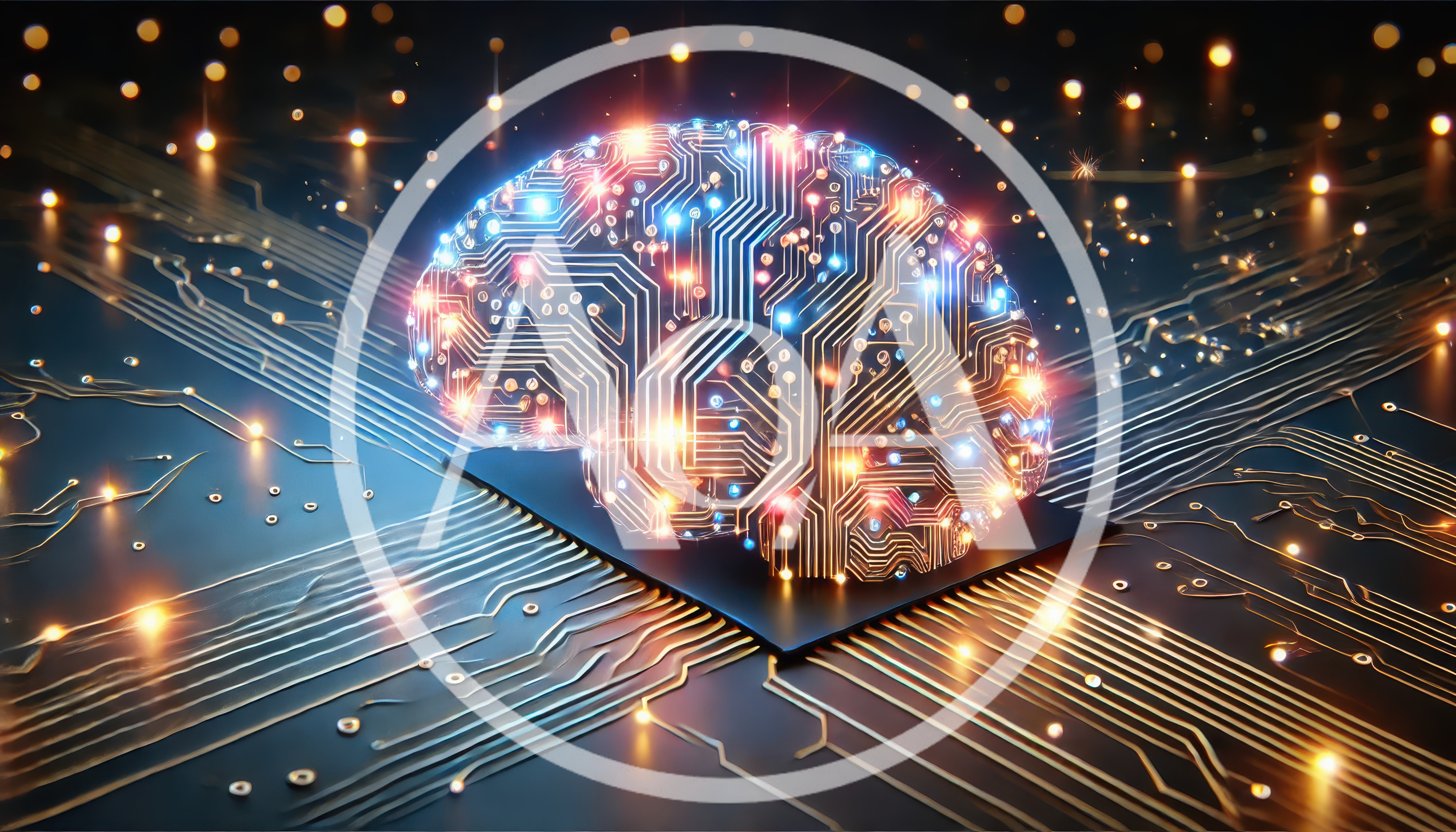 Digital Brain Circuitry On A Computer Processor