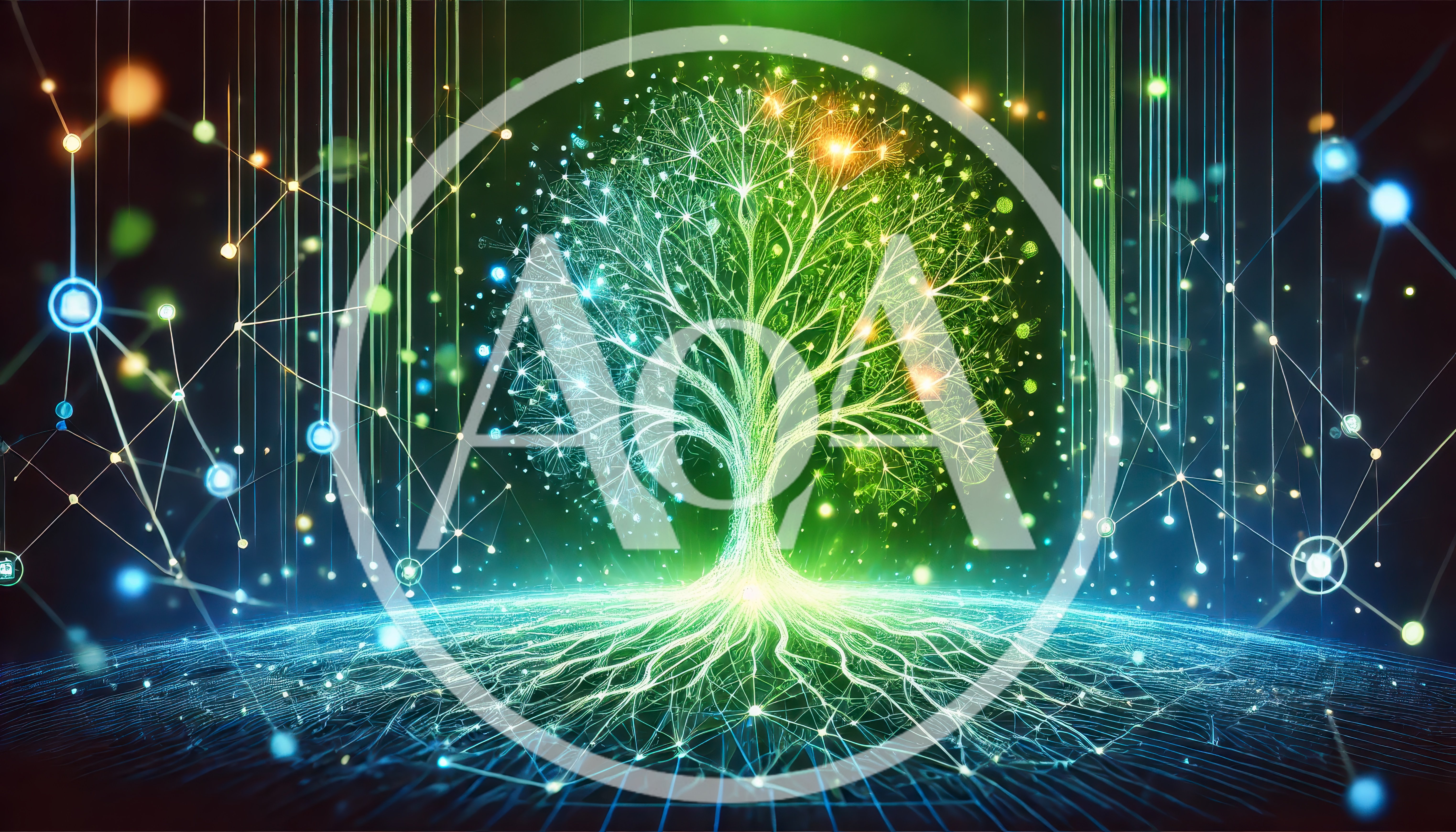 Digital Tree Of Life With Network Connections