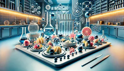 Futuristic Laboratory Kitchen With Molecular Gastronomy Experiments