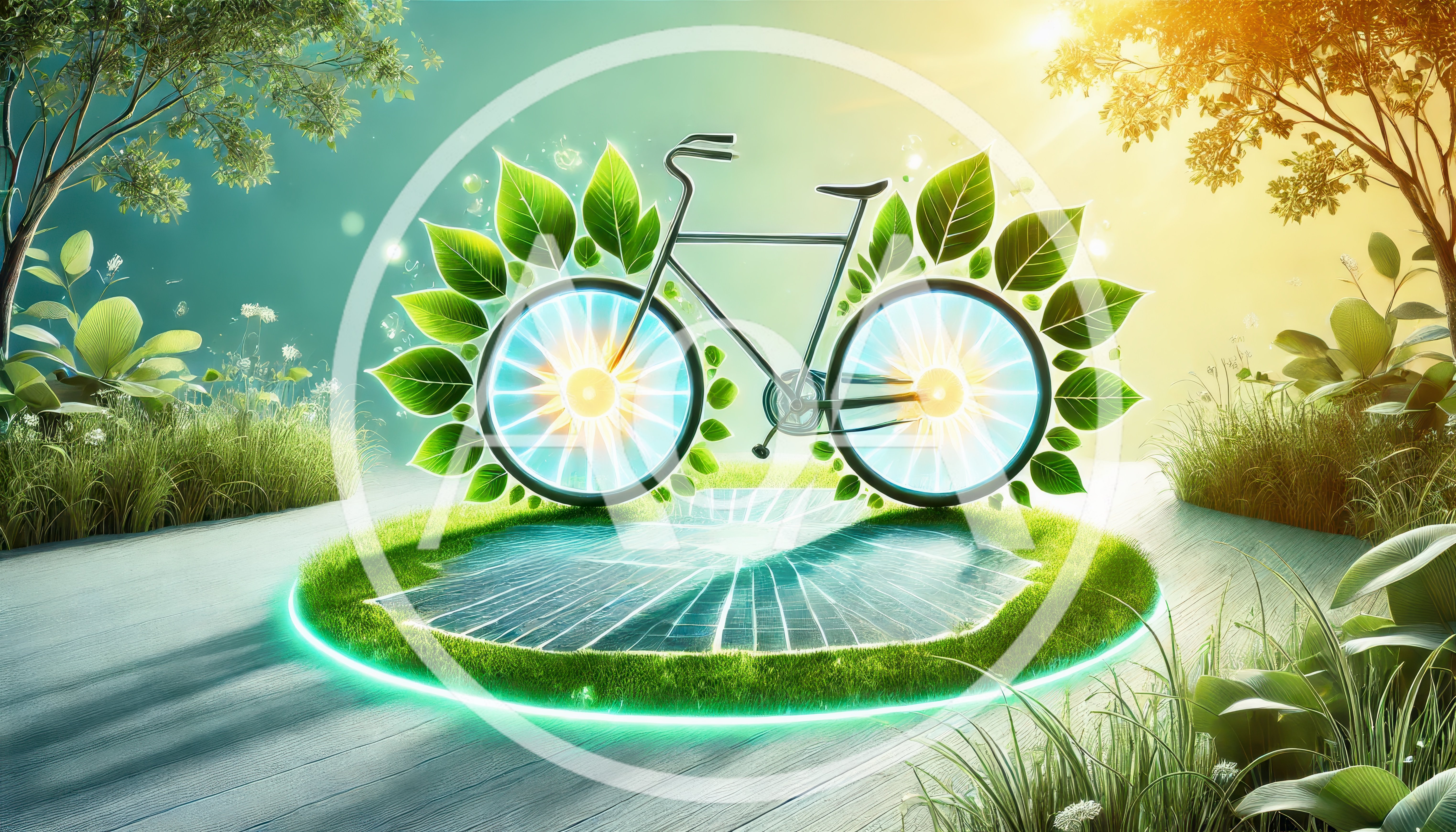 Conceptual Eco Friendly Bicycle With Solar Wheels