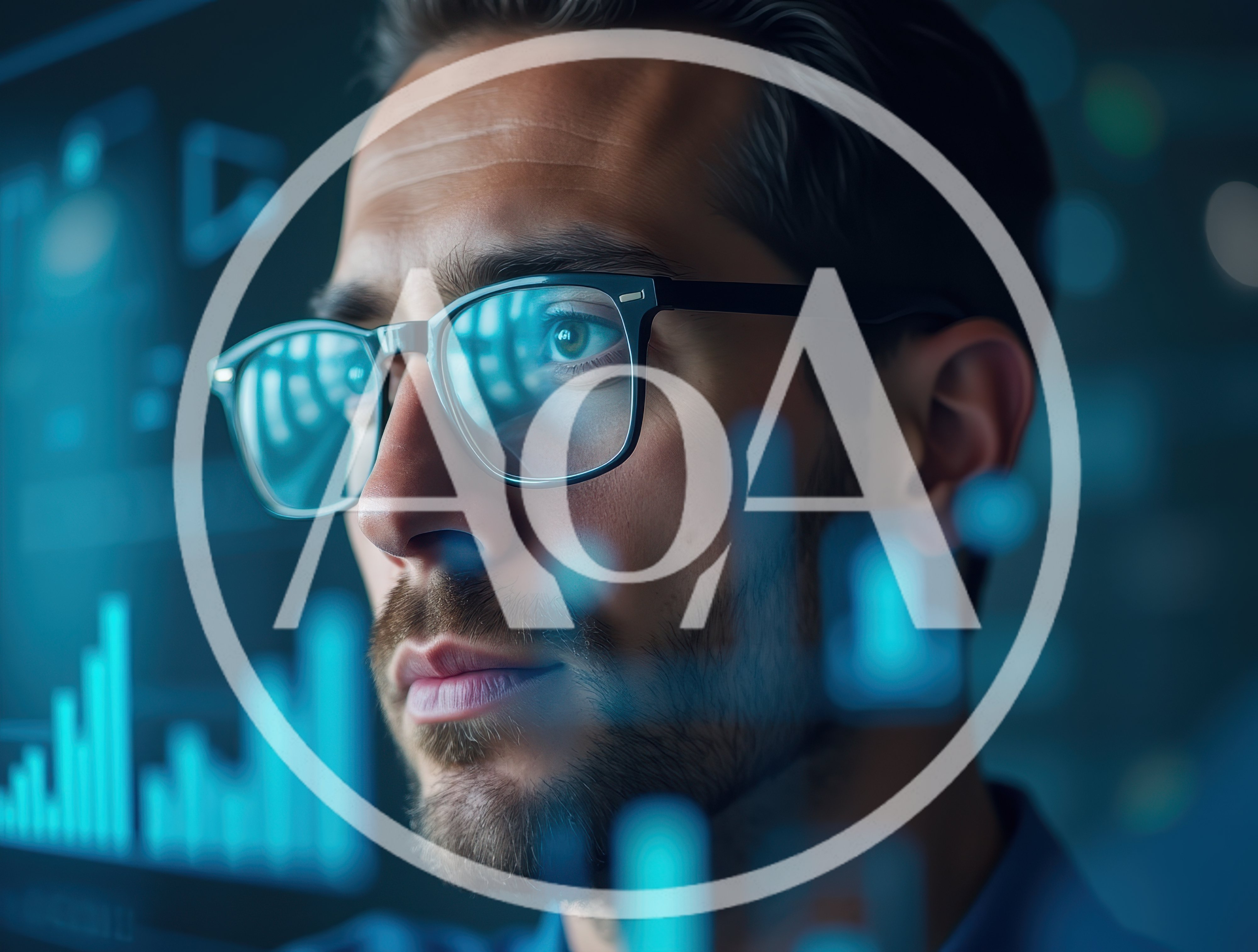 Data Analyst Examining Digital Financial Charts