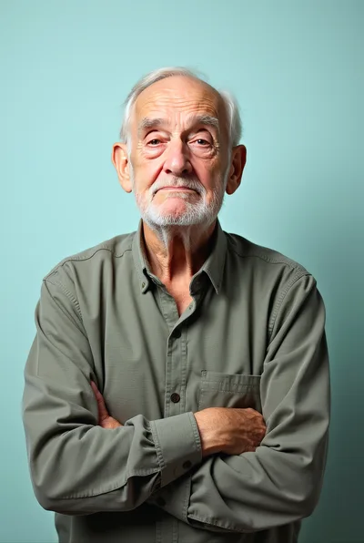 Portrait Of An Elderly Man With Crossed Arms