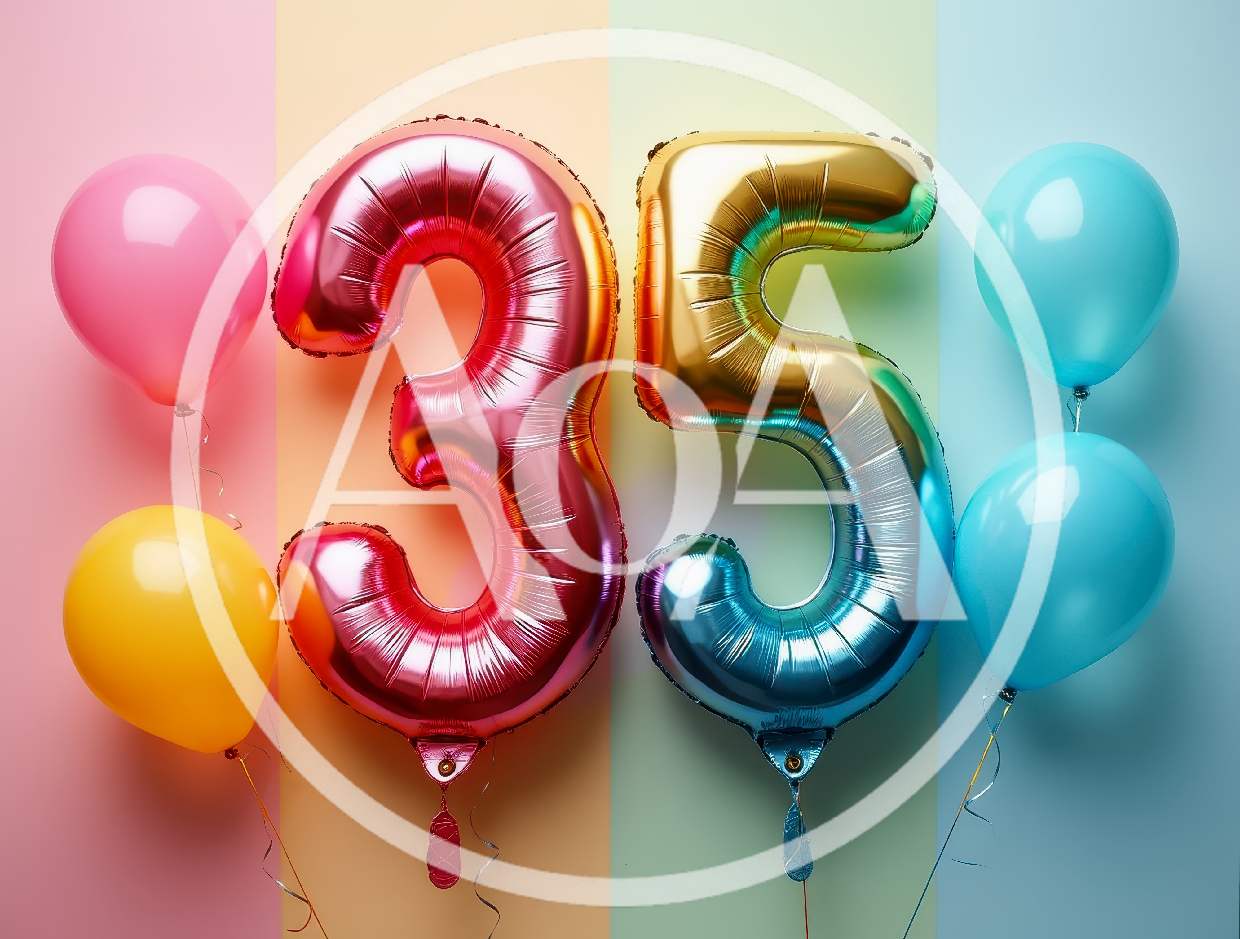 35th Birthday Celebration Foil Balloons