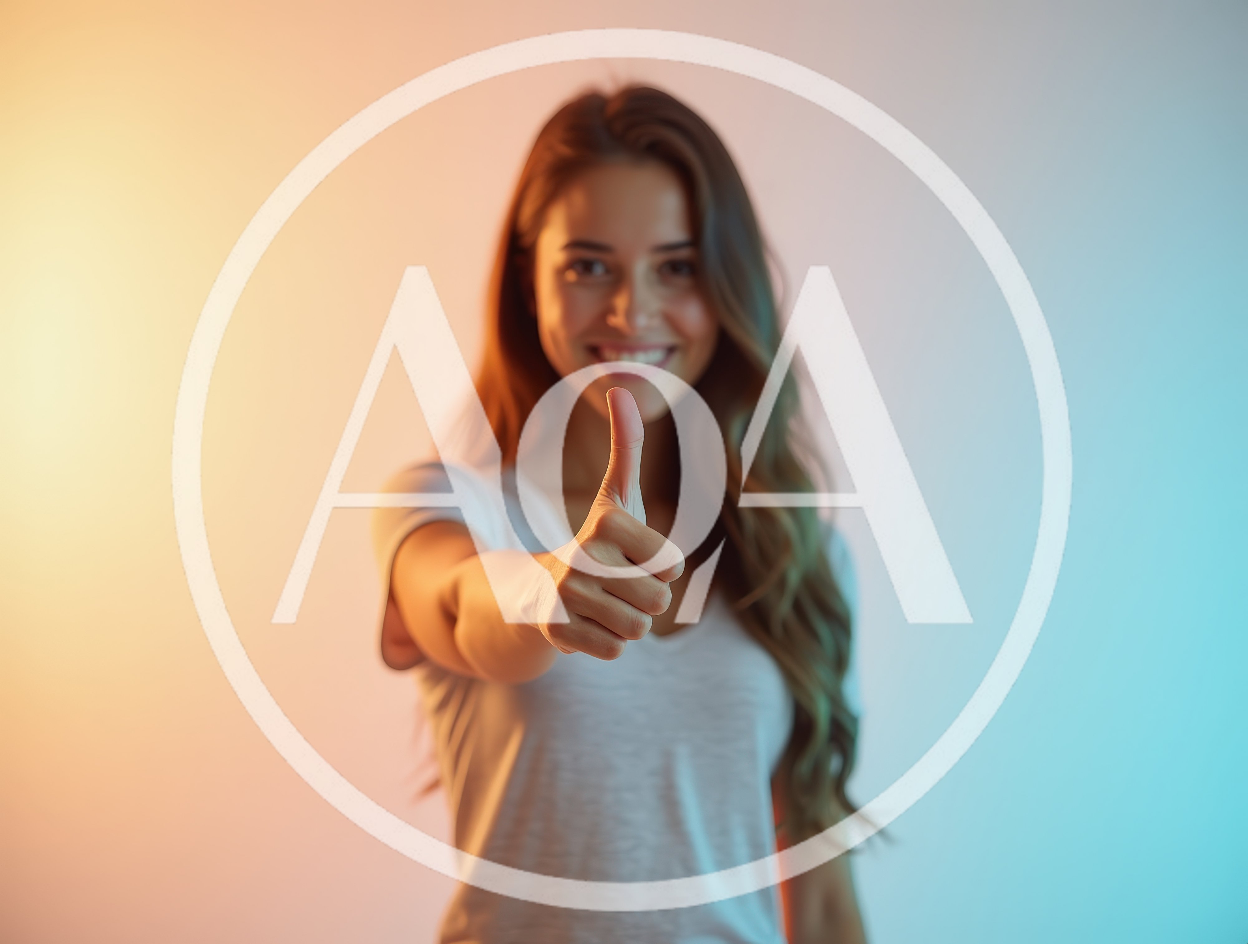 Young Woman Giving A Thumbs Up Gesture