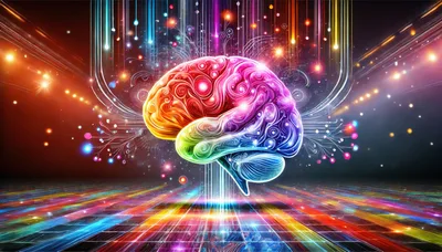 Digital Human Brain Concept With Neural Network Connections