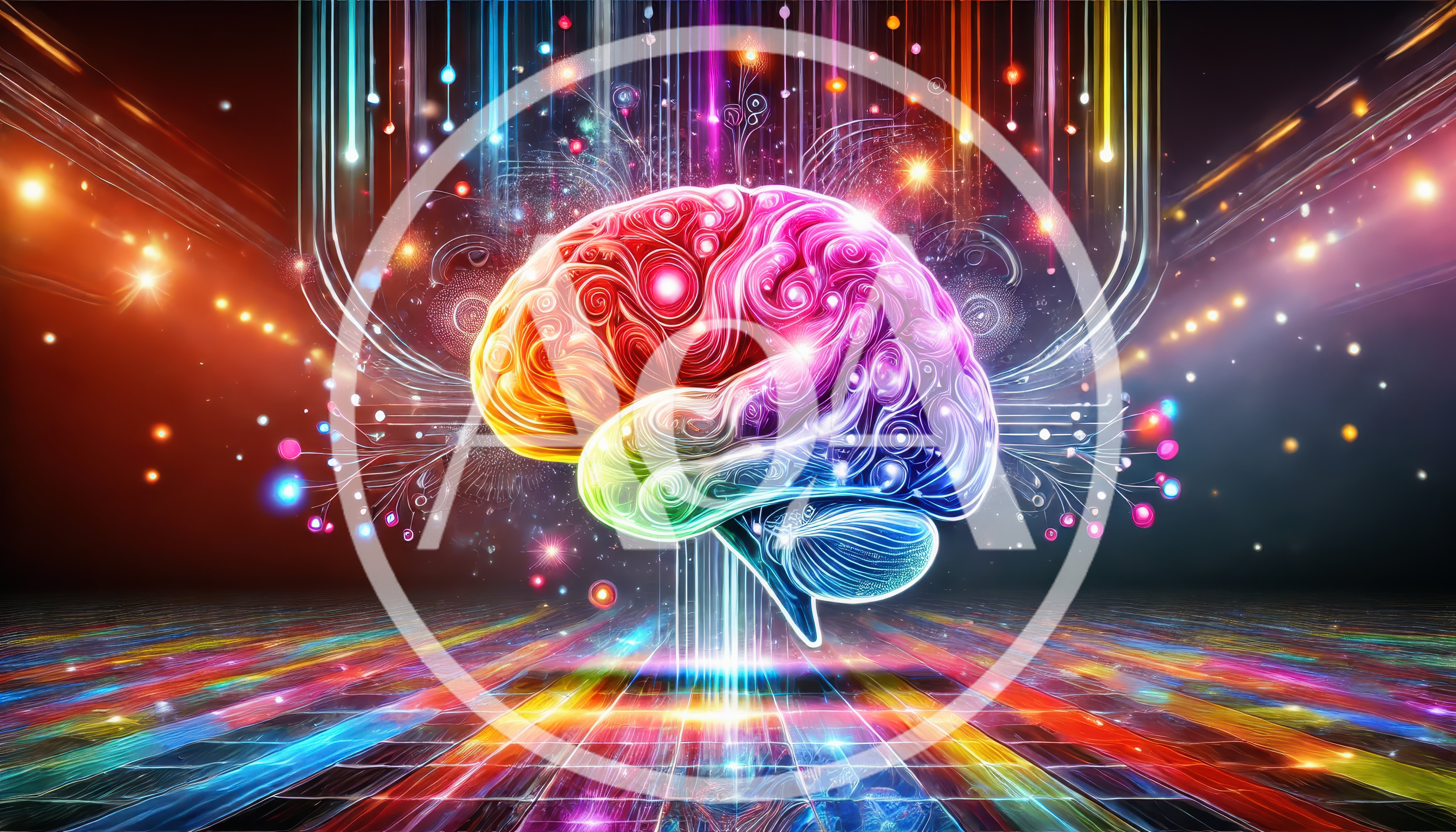 Digital Human Brain Concept With Neural Network Connections
