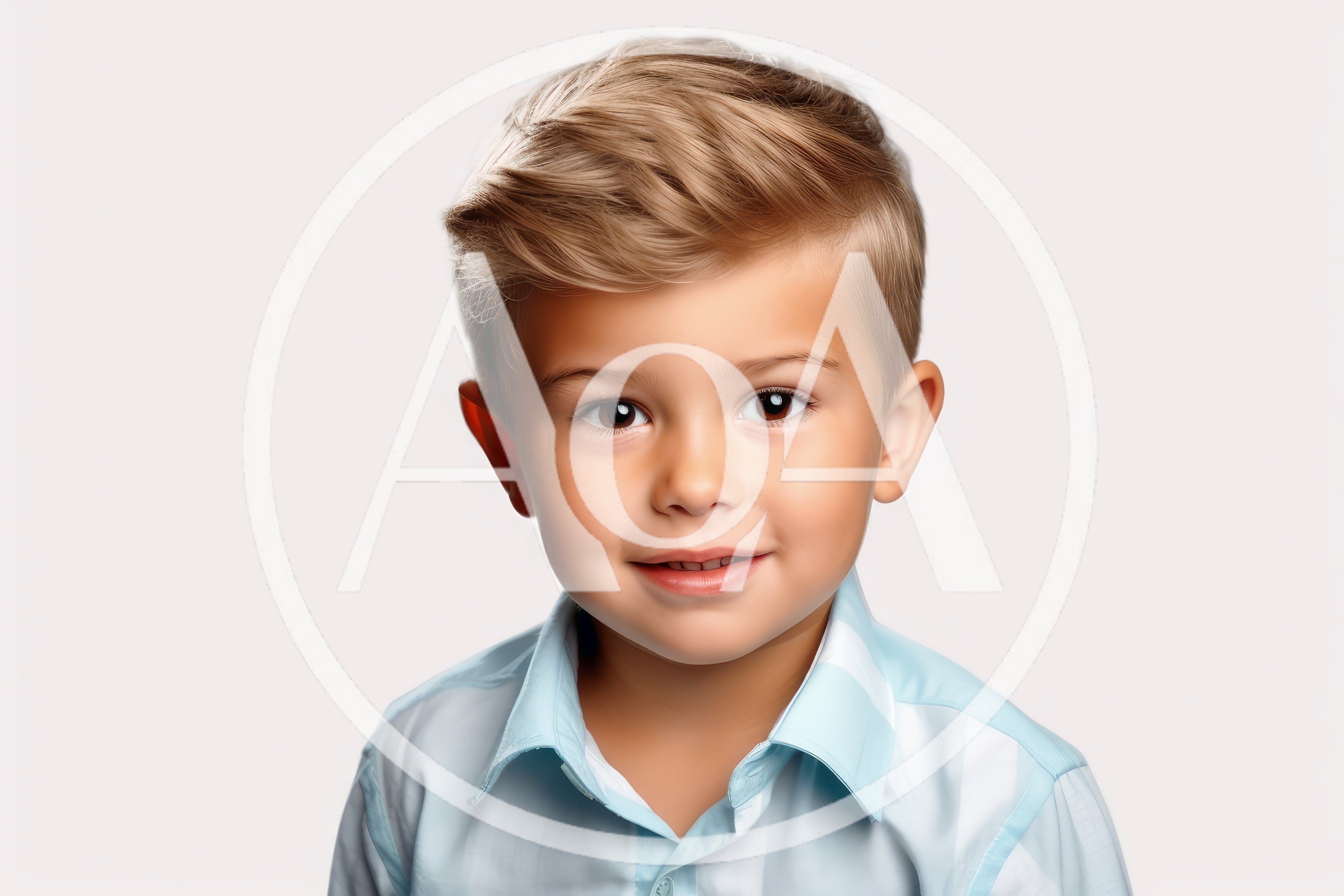 Portrait Of A Young Boy With Blonde Hair