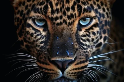 Close Up Portrait Of A Majestic Leopard