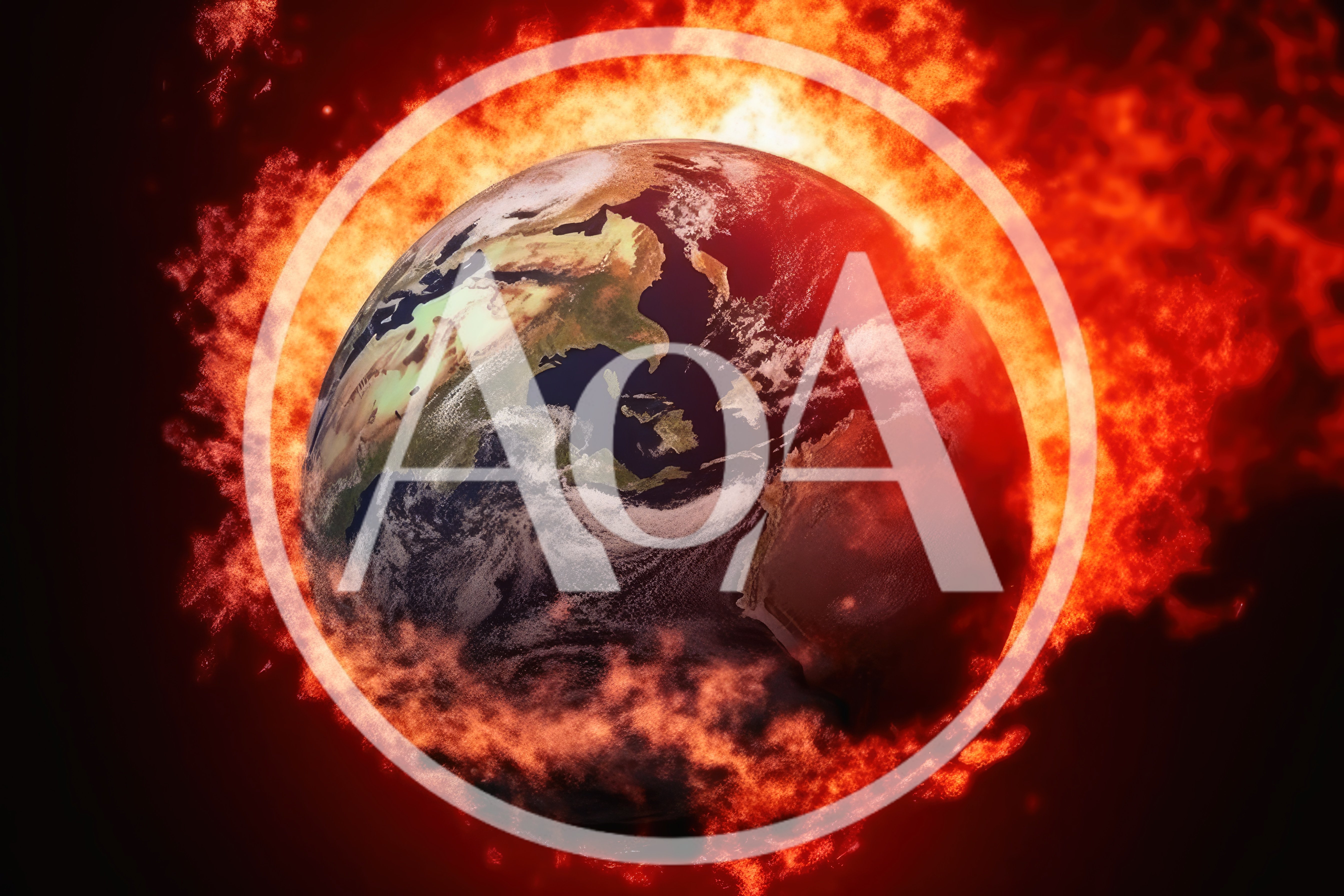 Planet Earth Engulfed In Intense Global Fire
