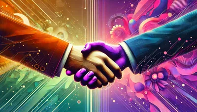 Digital Handshake Between Two Business Partners