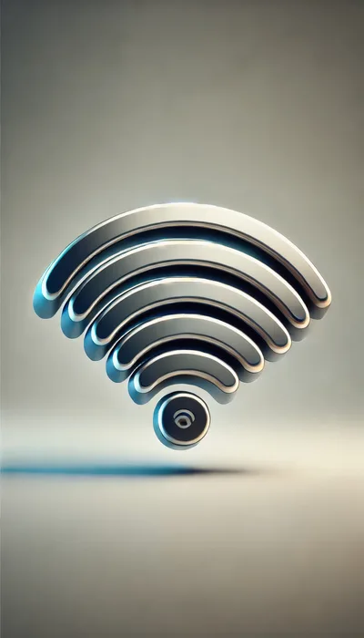 3D Metallic Wi-Fi Signal Icon