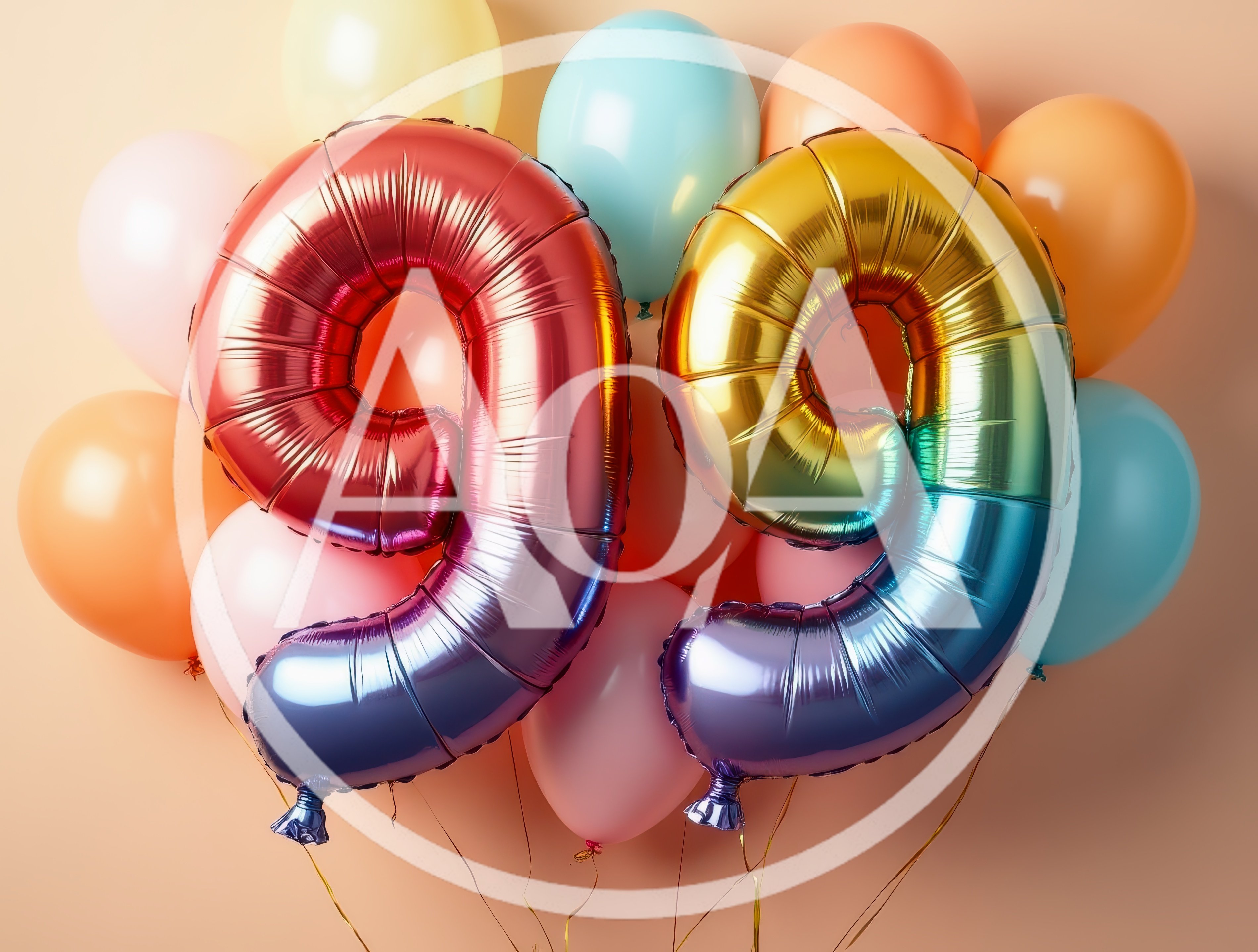 Number 99 Foil Balloons for Birthday Celebration