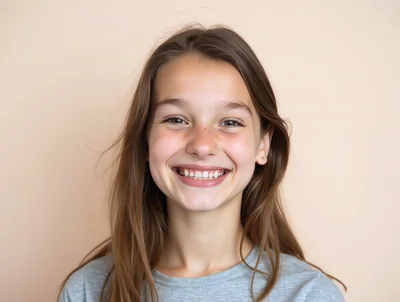 Portrait Of A Smiling Young Girl
