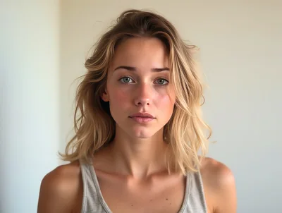 Portrait Of A Young Blonde Woman