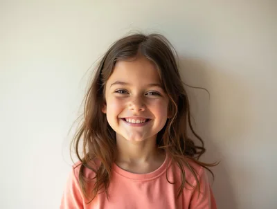 Portrait Of A Smiling Young Girl