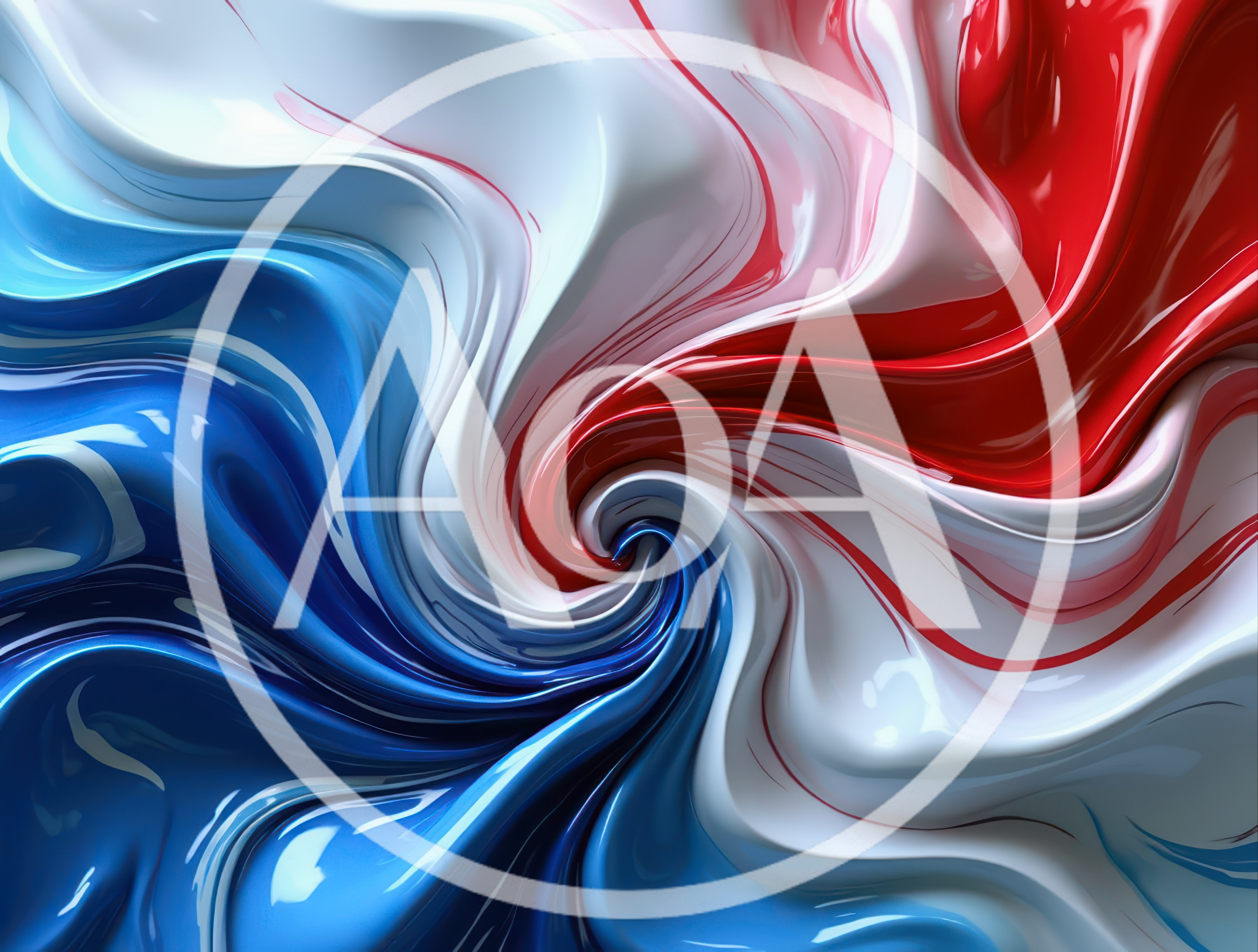 Abstract Swirling Liquid Paint Texture