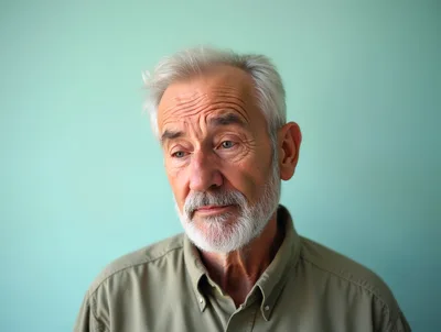 Portrait Of A Thoughtful Senior Man