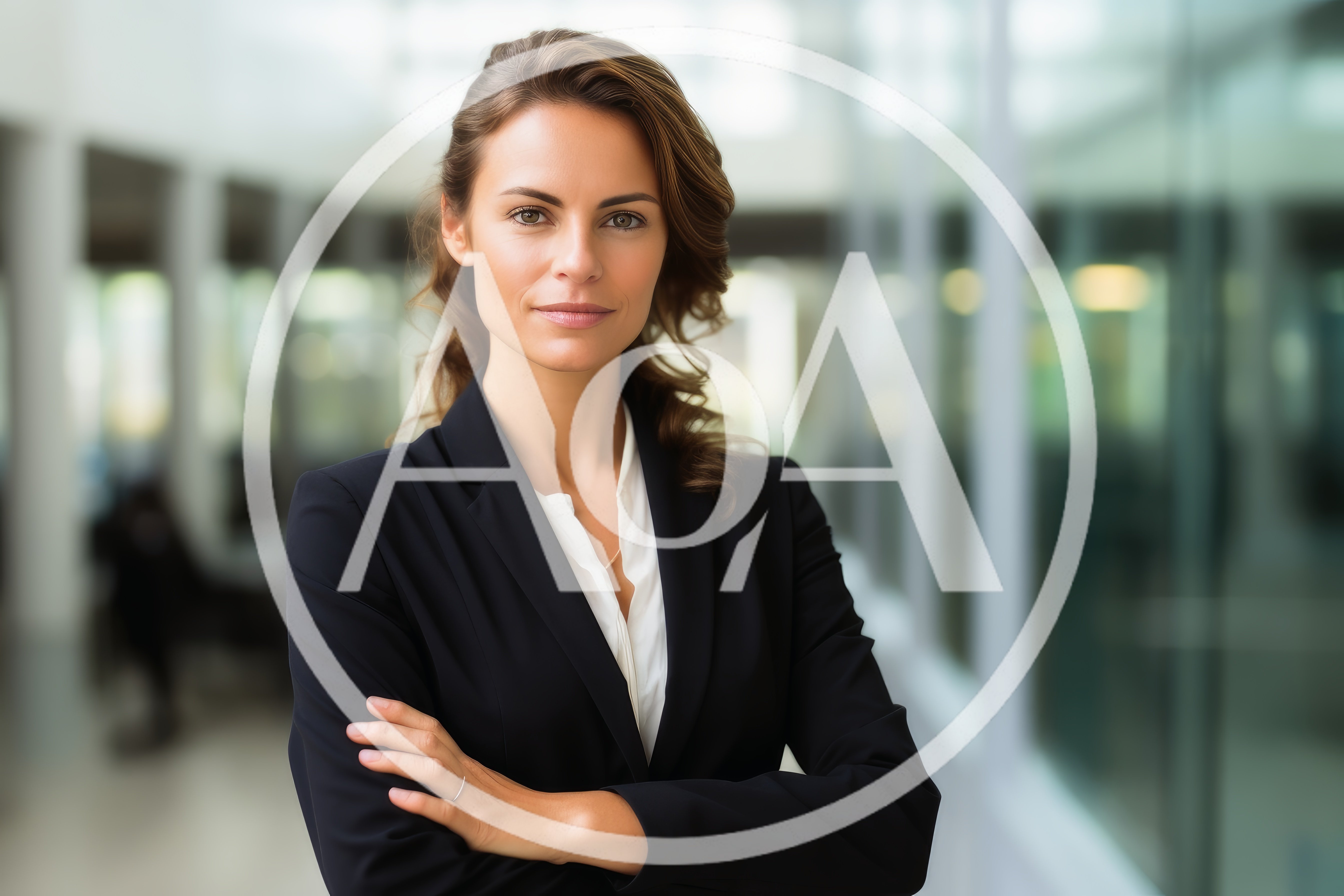 Professional Businesswoman Standing With Arms Crossed In Office