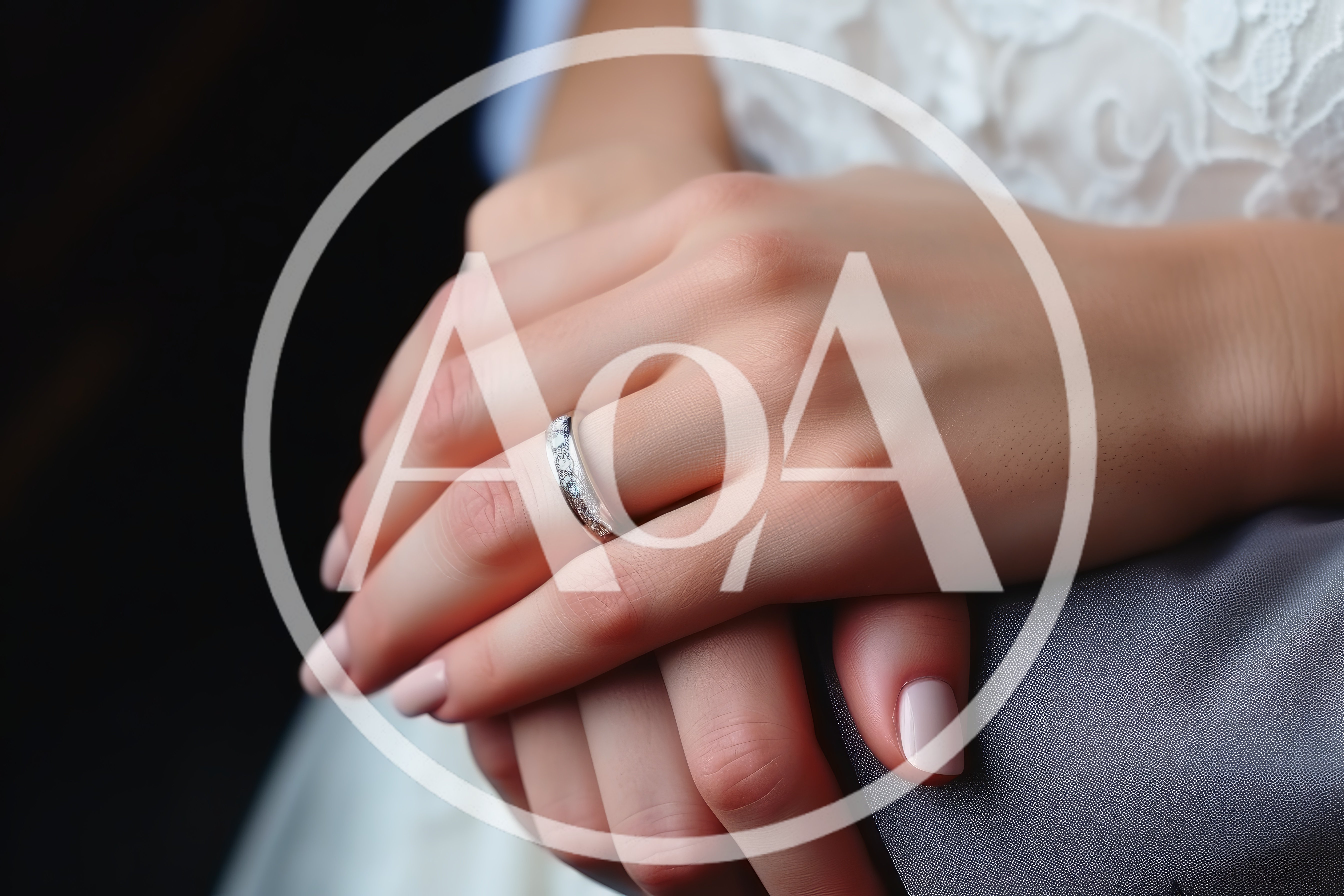 Close Up Of A Bride Wearing A Wedding Ring