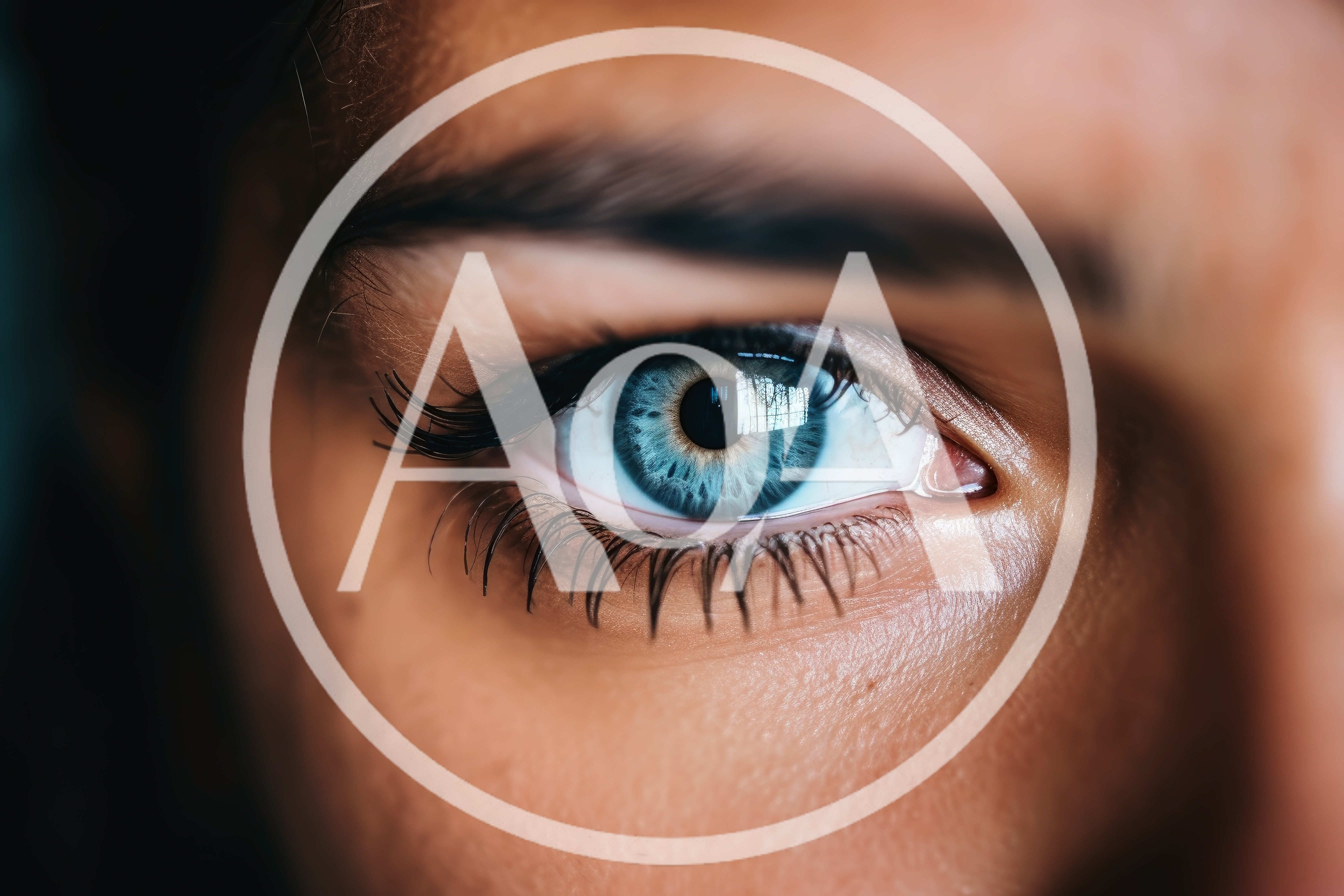 Extreme Close Up Of A Human Blue Eye